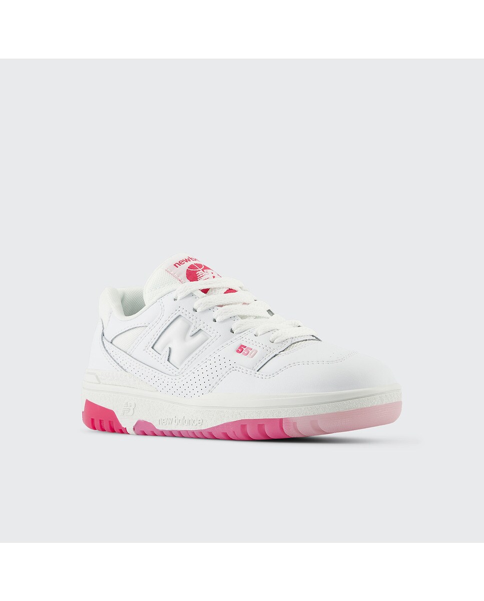 Sapatilhas Casual de Criança 550 Branco / Rosa-2
