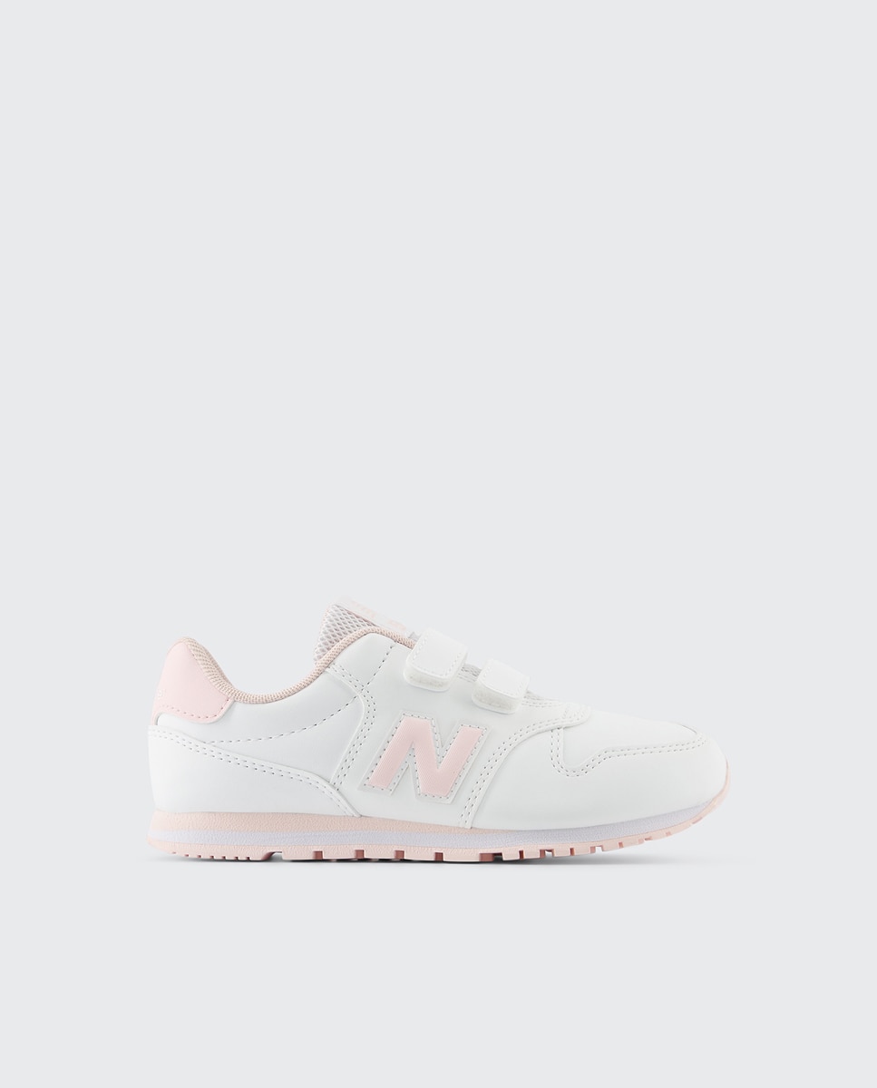 Sapatilhas casual de criança 500 New Balance Branco / Rosa-1
