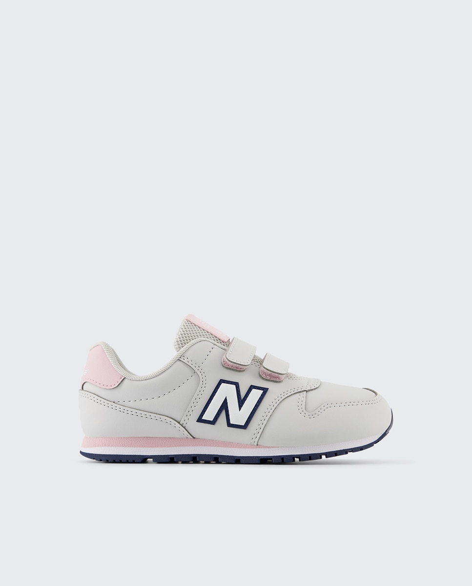 Sapatilhas casual de criança 500 New Balance Cinzento Claro / Rosa-1