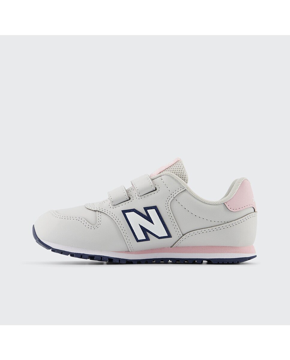 Sapatilhas casual de criança 500 New Balance Cinzento Claro / Rosa-4