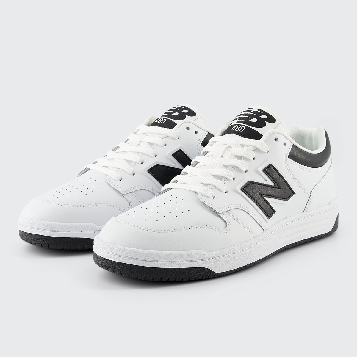 Sapatilhas Casual de Homem BB480LBK Branco / Preto-2