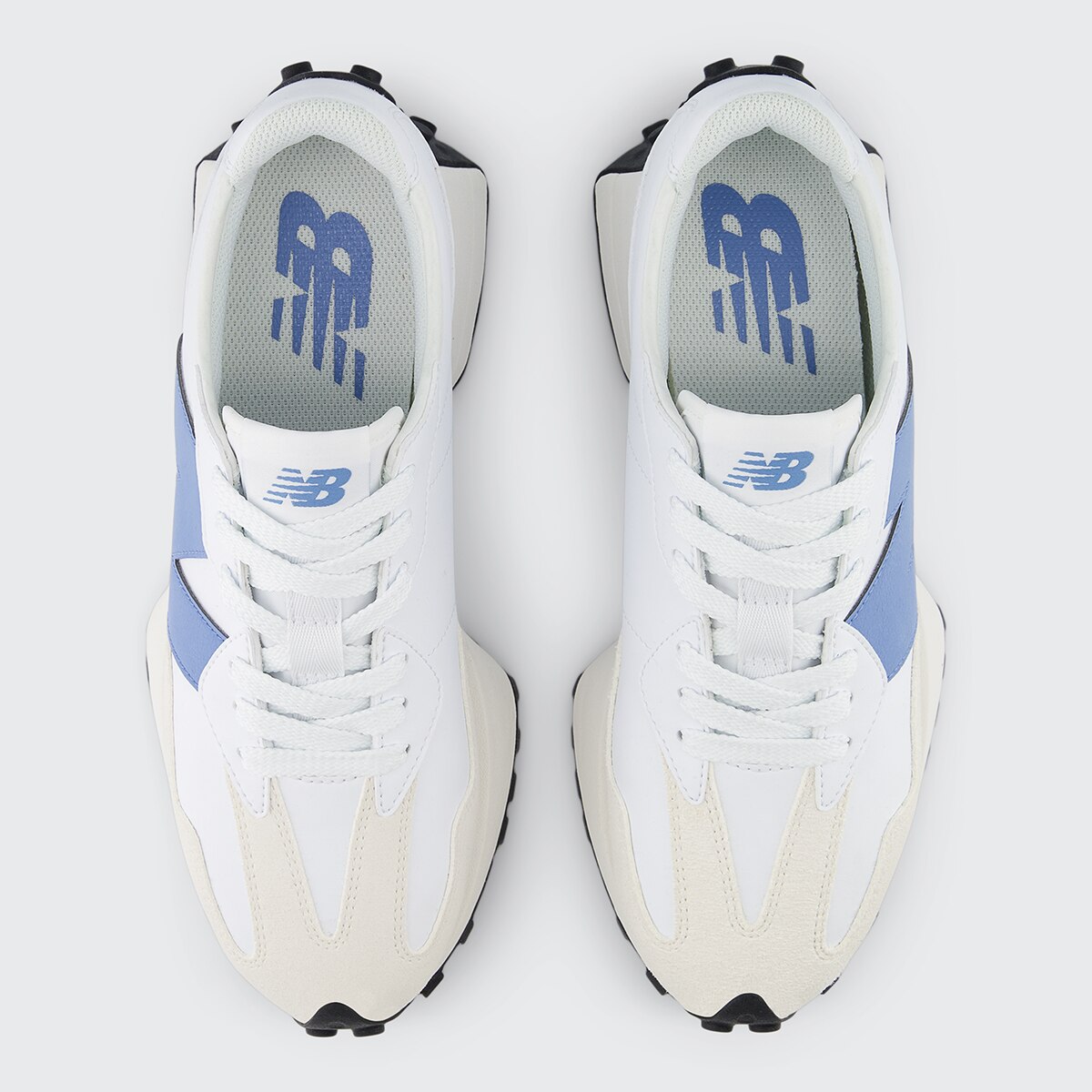 Sapatilhas Casual Unissexo U327SKB Branco / Azul-3