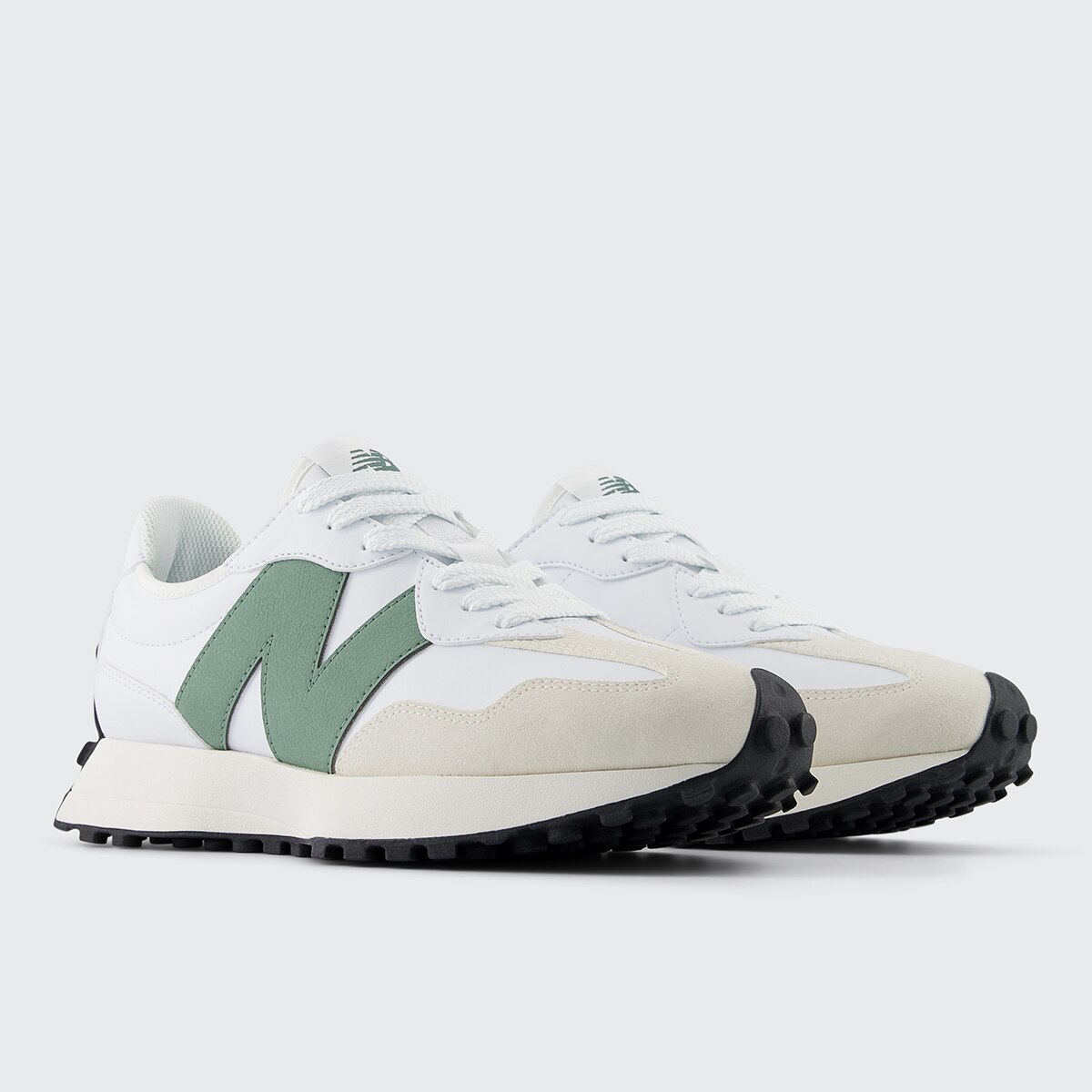 Sapatilhas Casual Unissexo U327SKC Branco / Verde-2