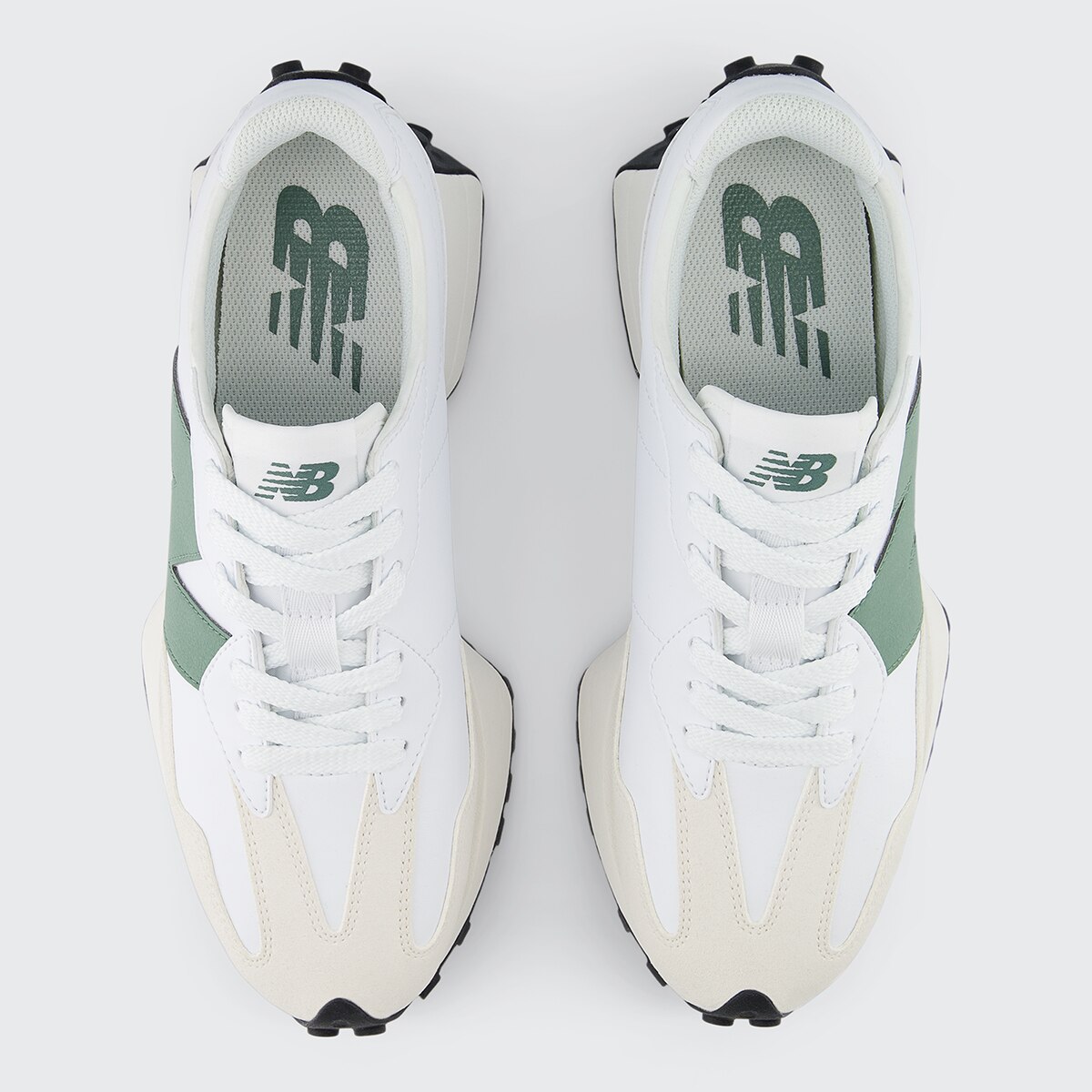 Sapatilhas Casual Unissexo U327SKC Branco / Verde-3