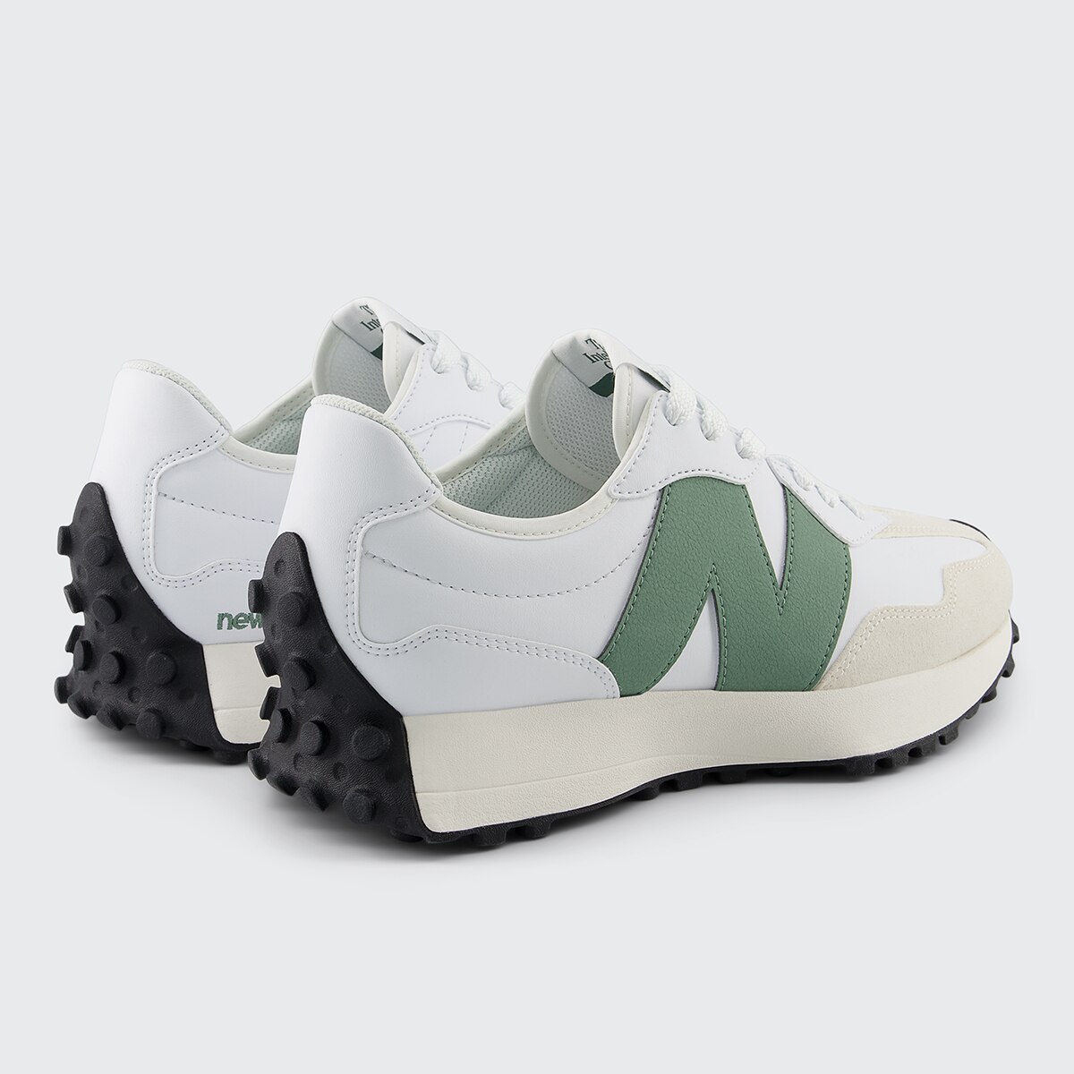 Sapatilhas Casual Unissexo U327SKC Branco / Verde-5
