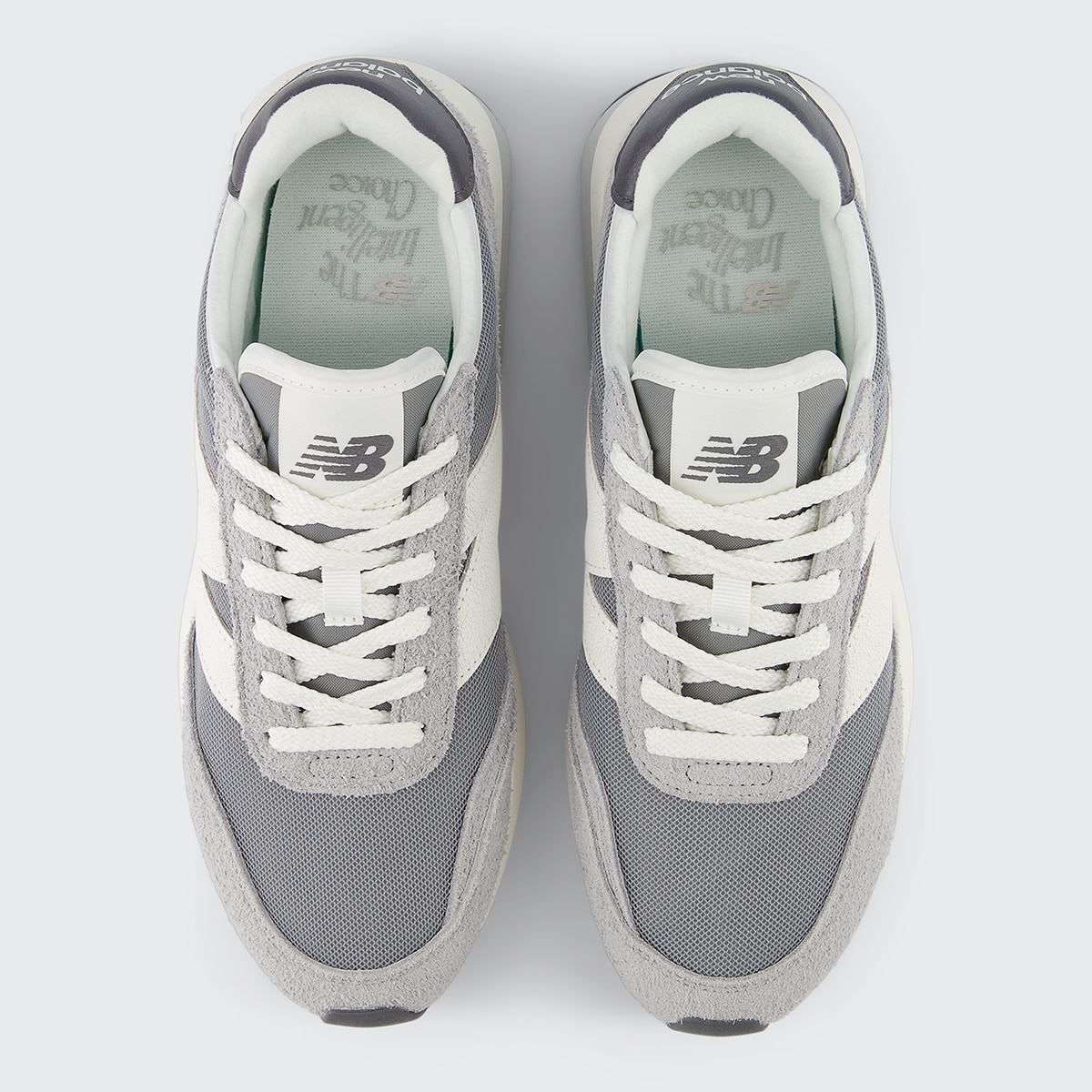 Sapatilhas Casual Unissexo U370AH Cinzento / Branco-3