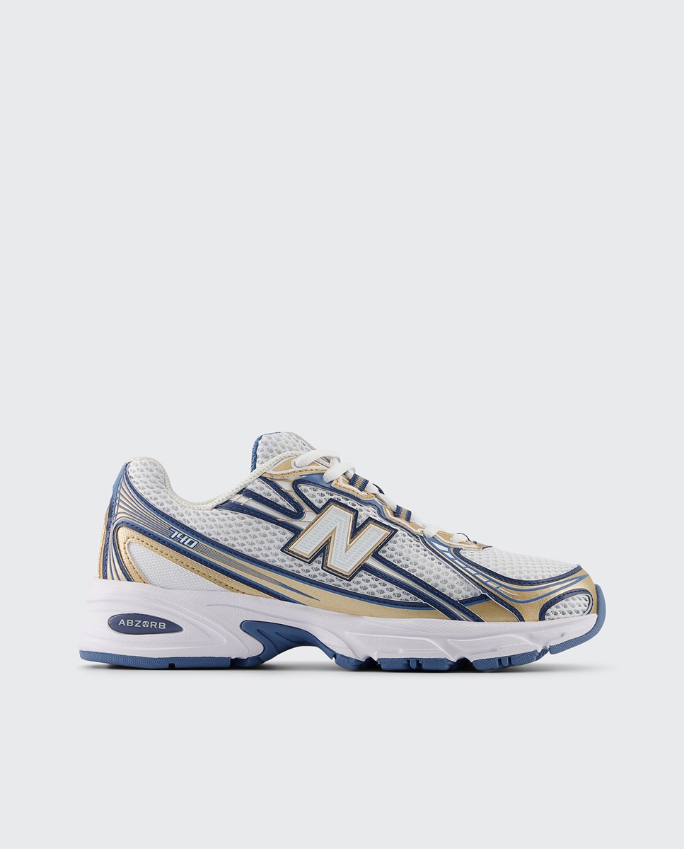 Sapatilhas Casual Unissexo U740HB2 Branco / Azul-1