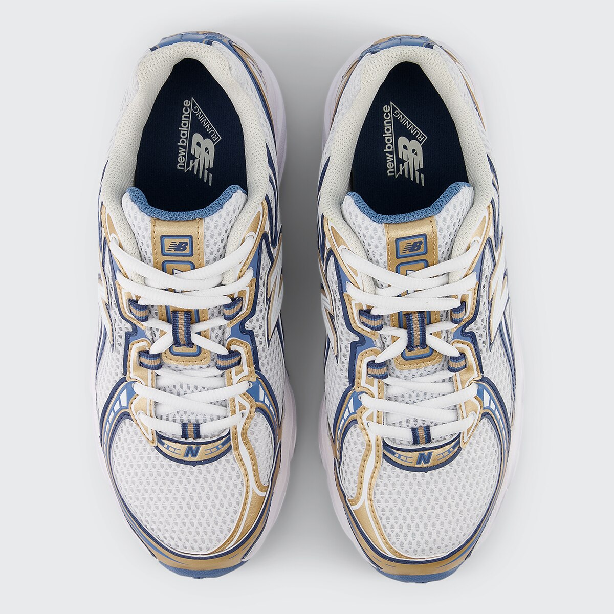 Sapatilhas Casual Unissexo U740HB2 Branco / Azul-3