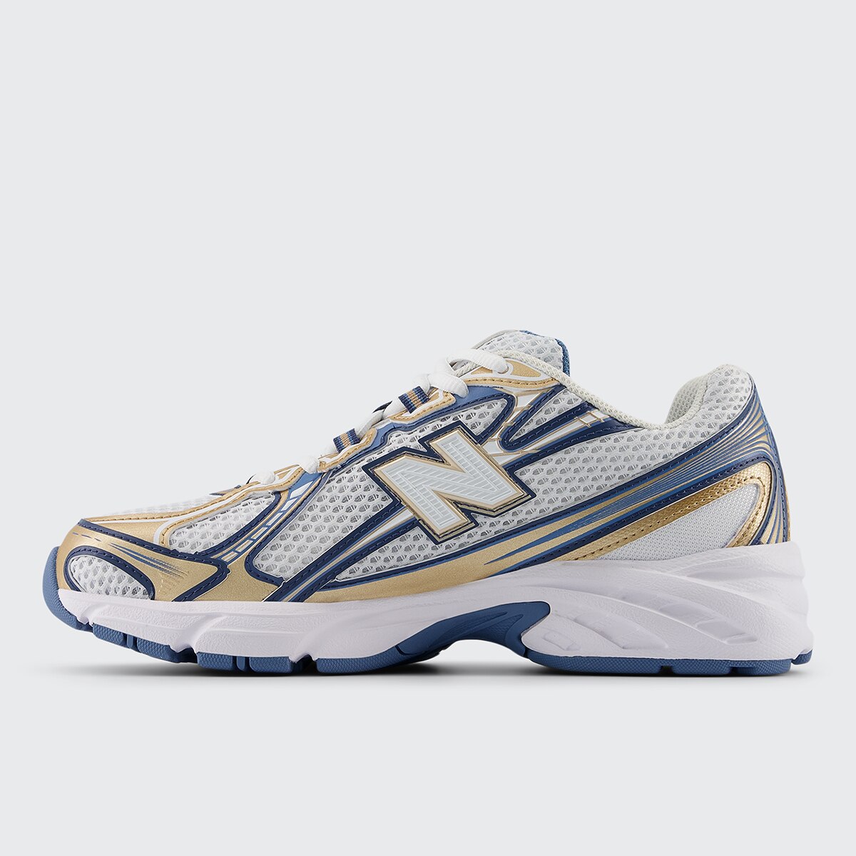 Sapatilhas Casual Unissexo U740HB2 Branco / Azul-4