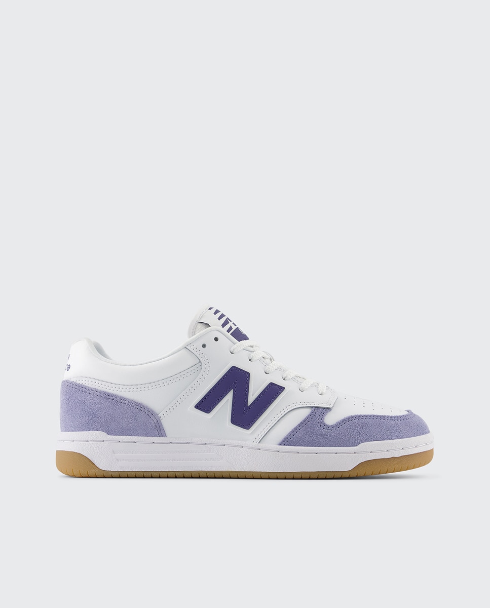 Sapatilhas Casual de Homem BB480LXB Branco/Roxo-1