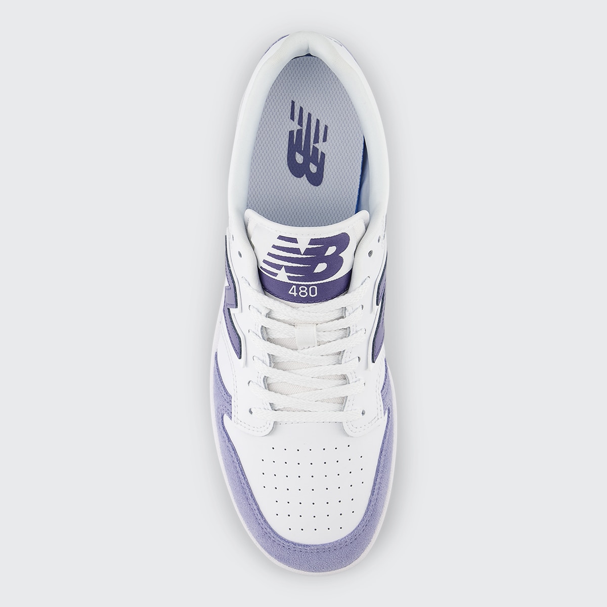 Sapatilhas Casual de Homem BB480LXB Branco/Roxo-3
