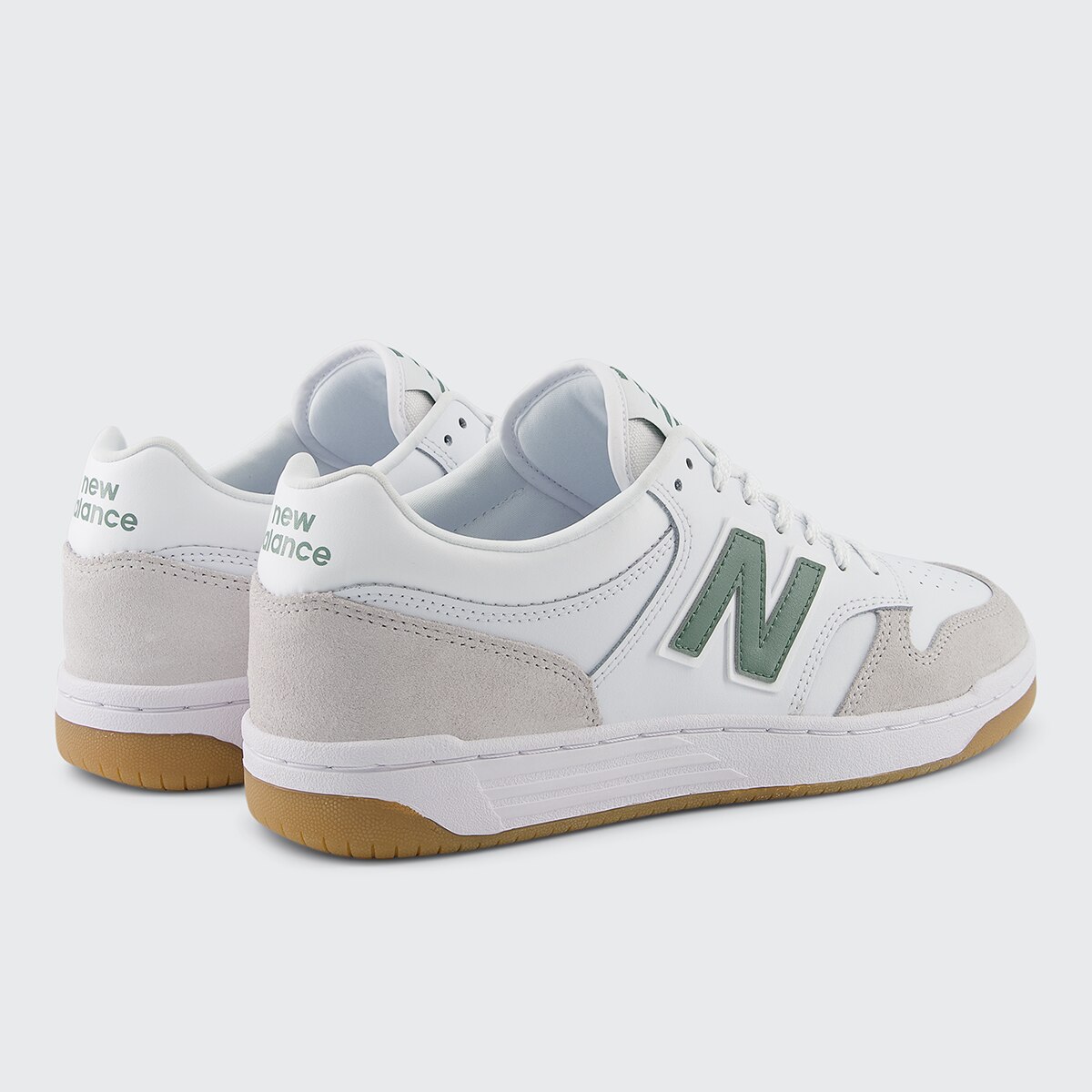 Sapatilhas Casual de Homem BB480LYG Branco / Verde-5
