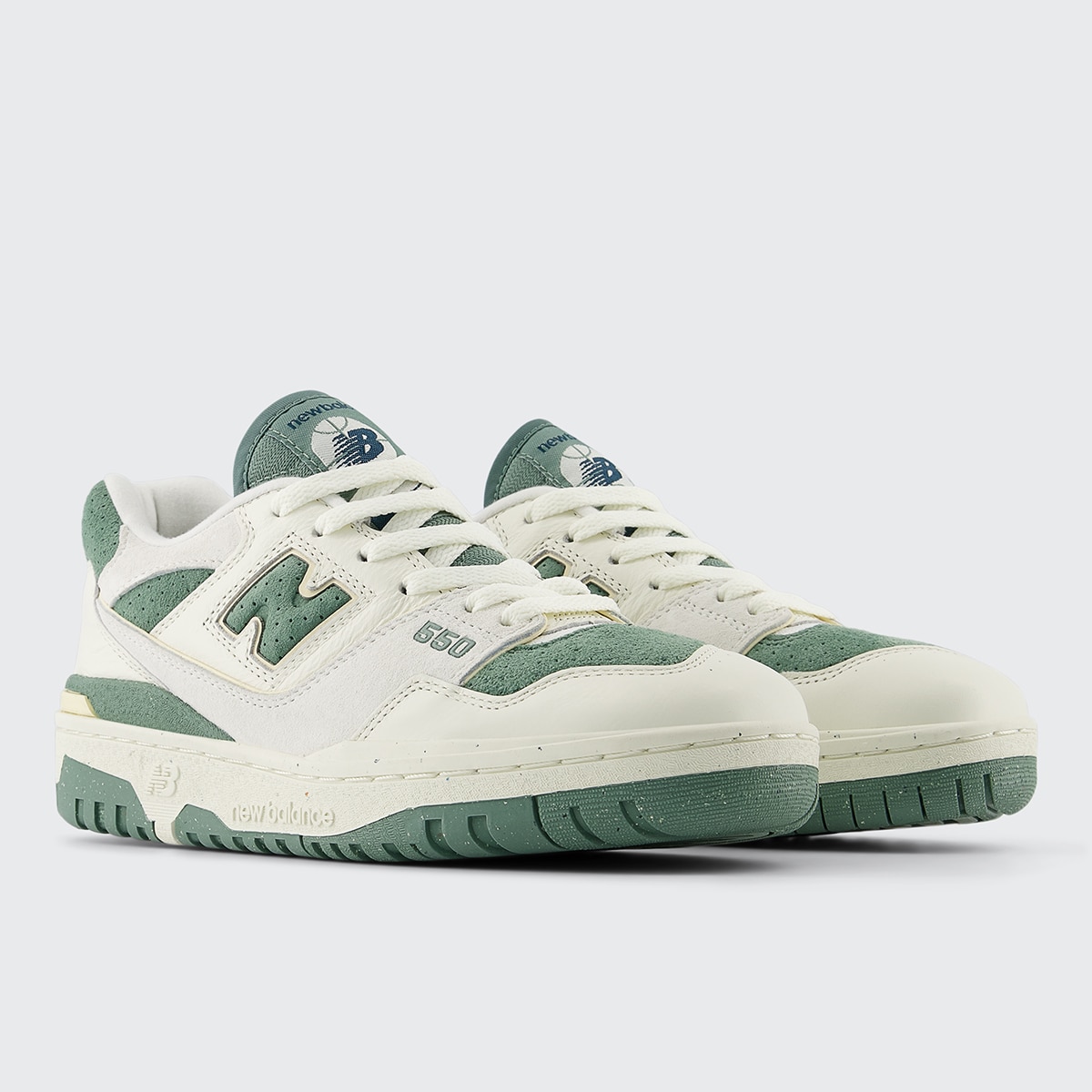 Sapatilhas Casual de Mulher BBW550PE Branco / Verde-2