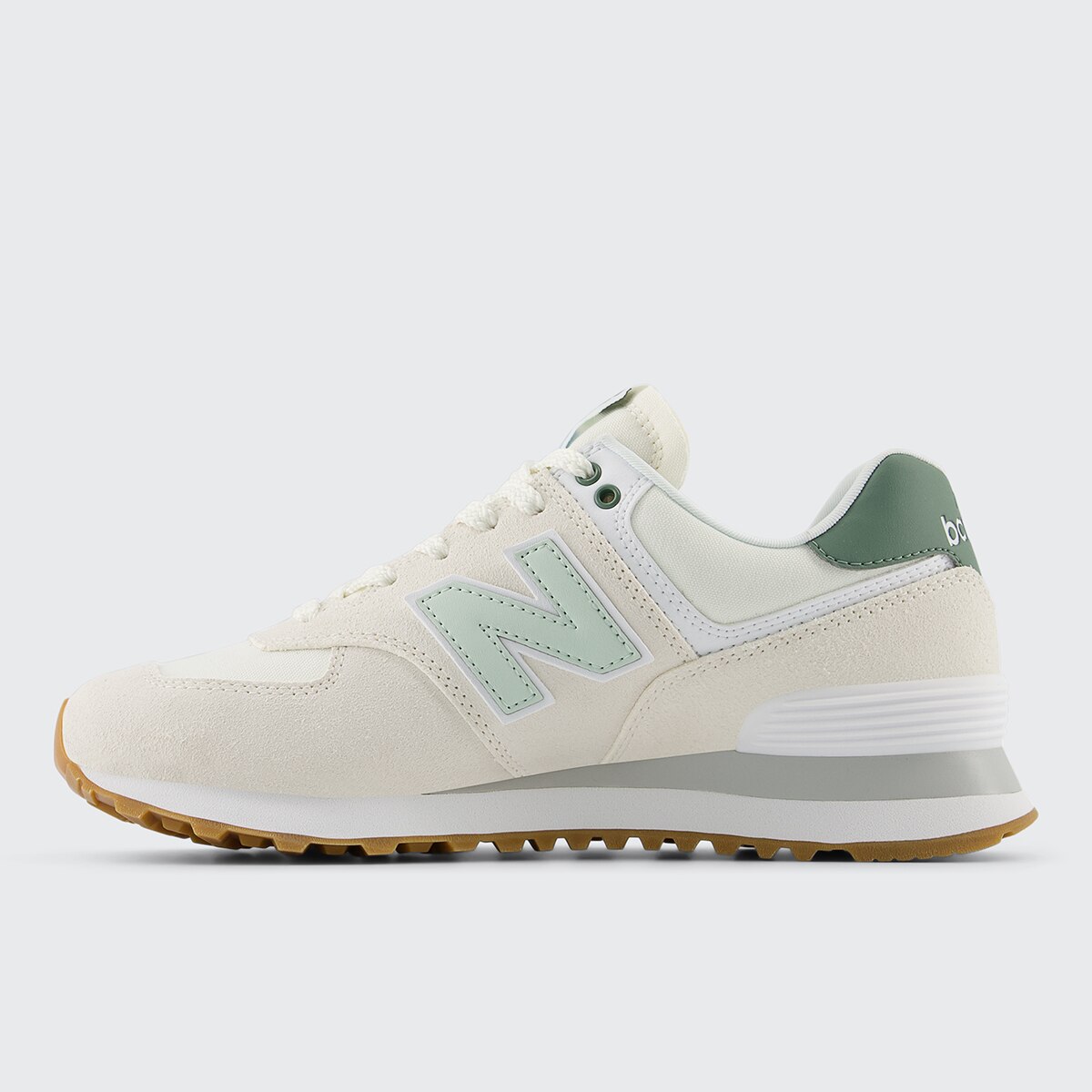 Sapatilhas Casual de Mulher WL574CGR Branco / Verde-4
