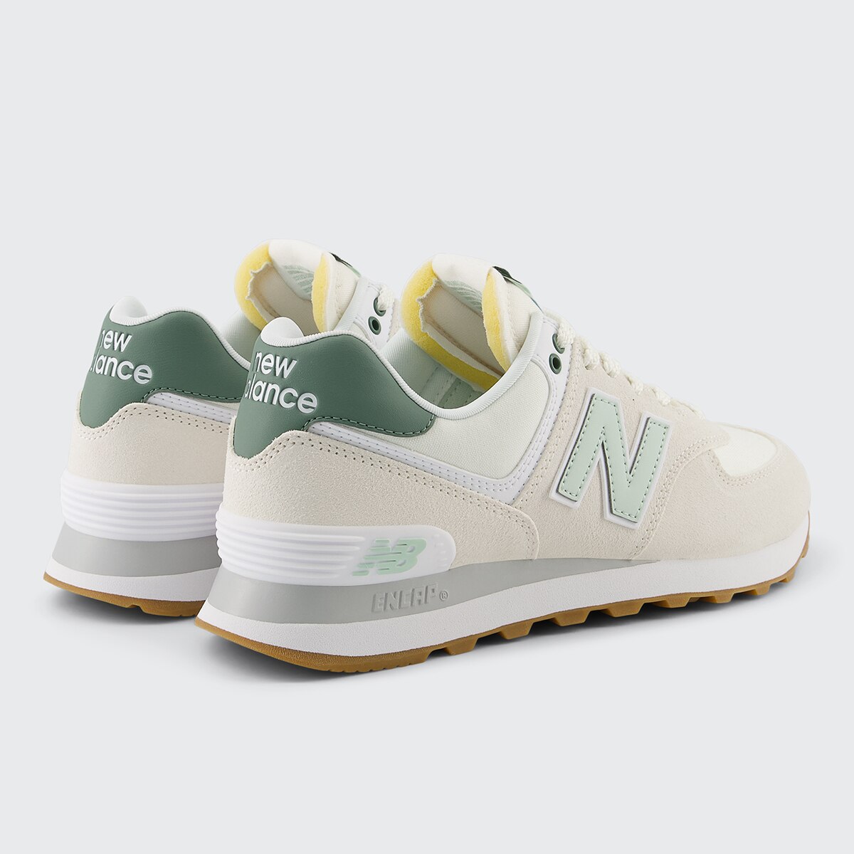 Sapatilhas Casual de Mulher WL574CGR Branco / Verde-5