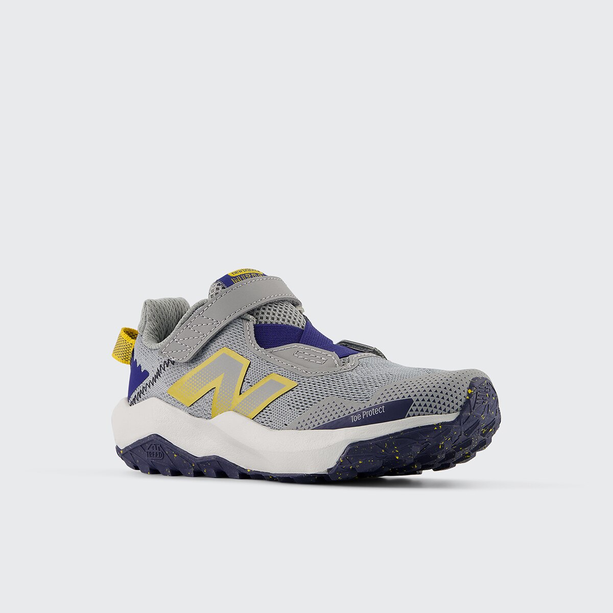 Sapatilhas Trail Running de Criança Dynasoft Nitrel v6 Bungee Lace with Top Strap Cinzento-2