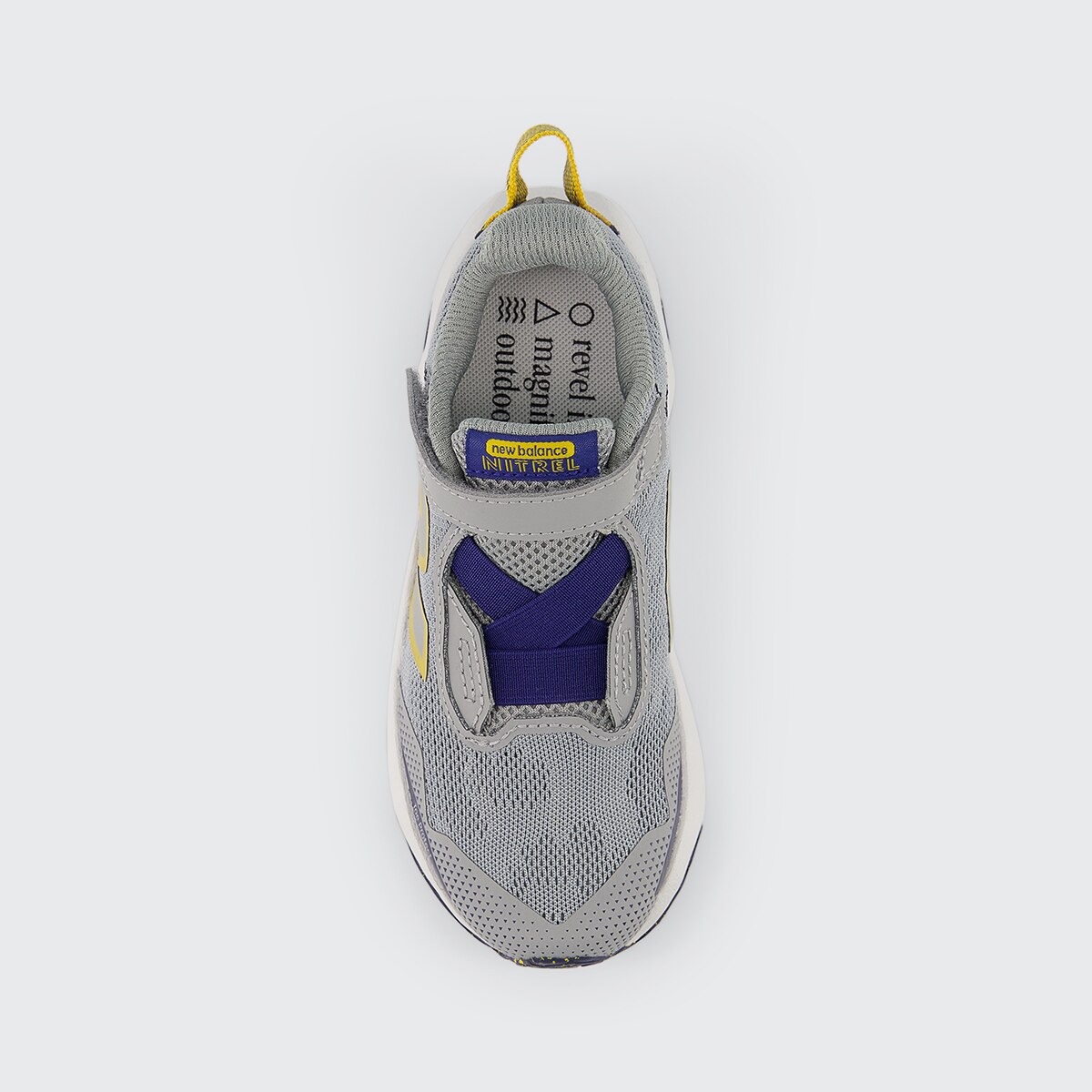 Sapatilhas Trail Running de Criança Dynasoft Nitrel v6 Bungee Lace with Top Strap Cinzento-3