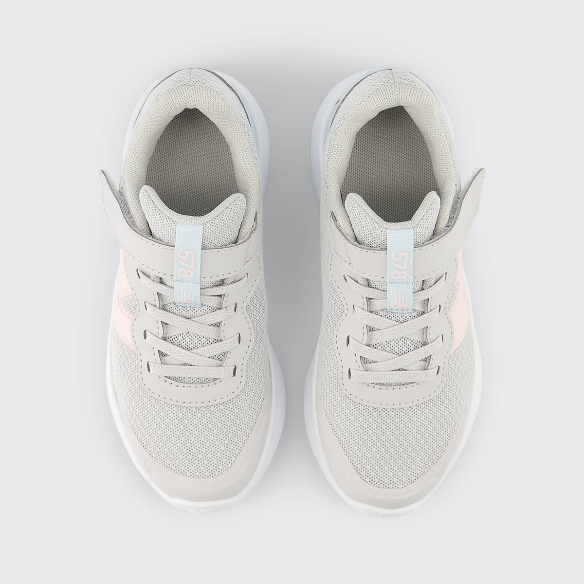Sapatilhas de Running de Criança 578v1 Bungee Lace with Top Strap Cinzento-3