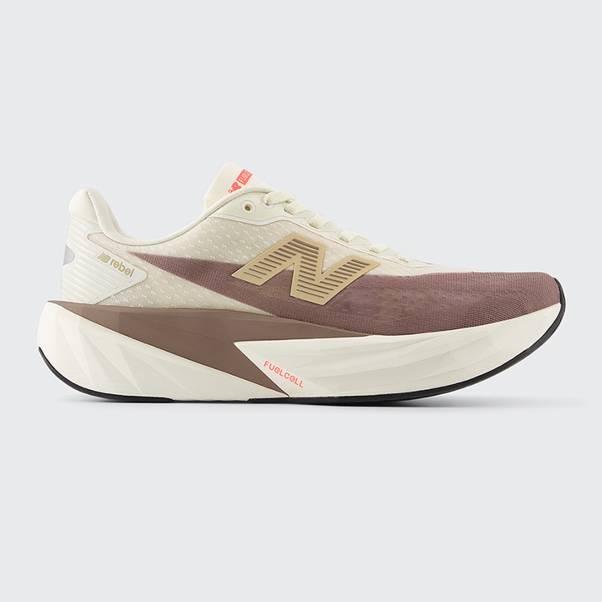Sapatilhas de Running de Mulher FuelCell Rebel v5 Castanho / Branco-1