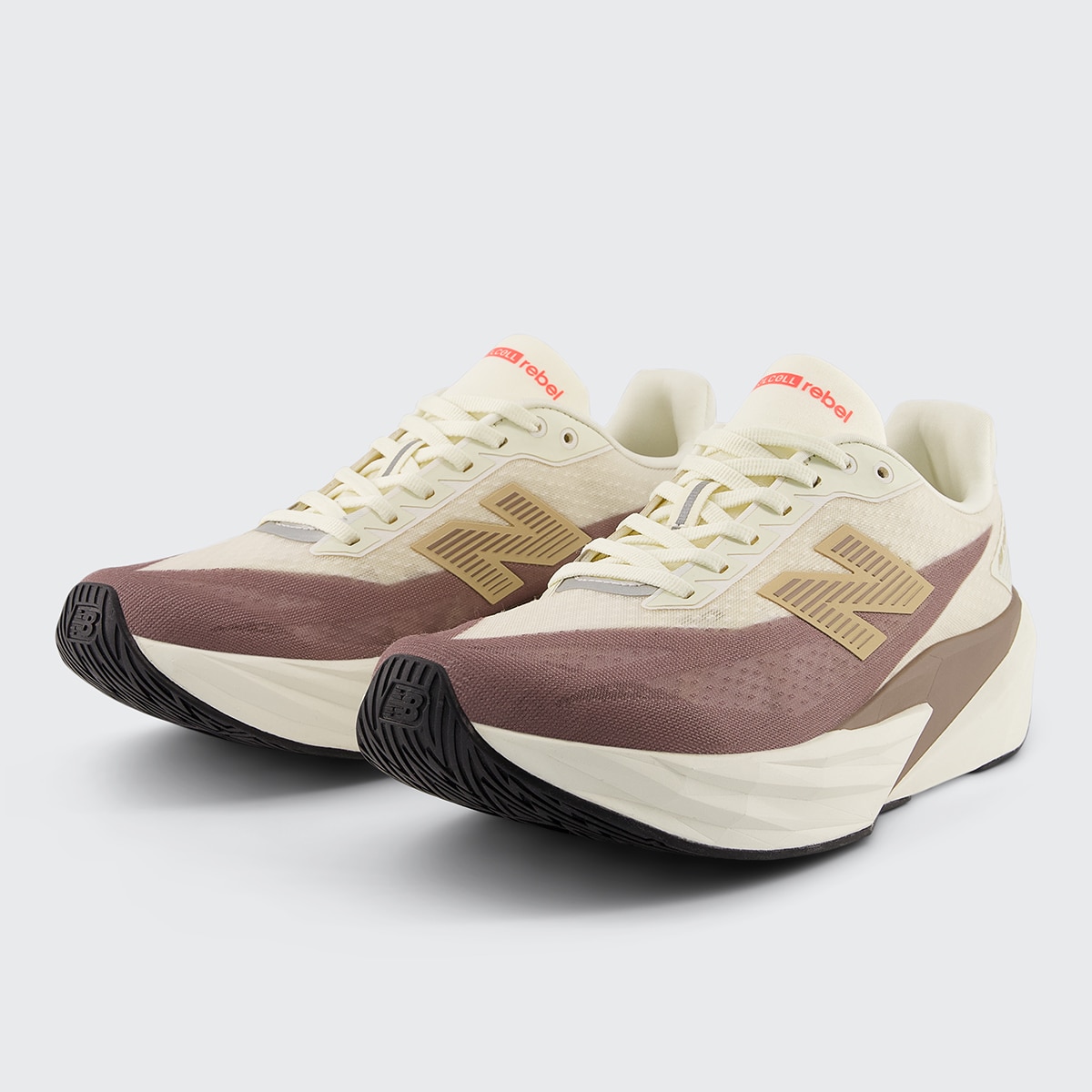 Sapatilhas de Running de Mulher FuelCell Rebel v5 Castanho / Branco-2