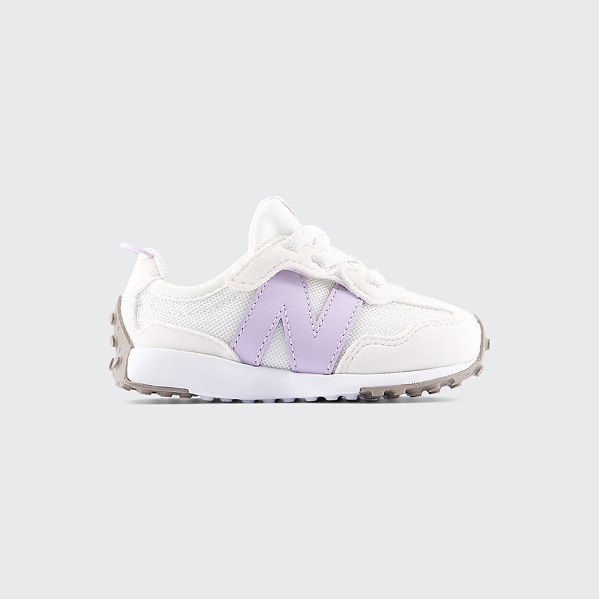 Sapatilhas Casual de Criança 327 NEW-B Hook & Loop Branco/Roxo-1