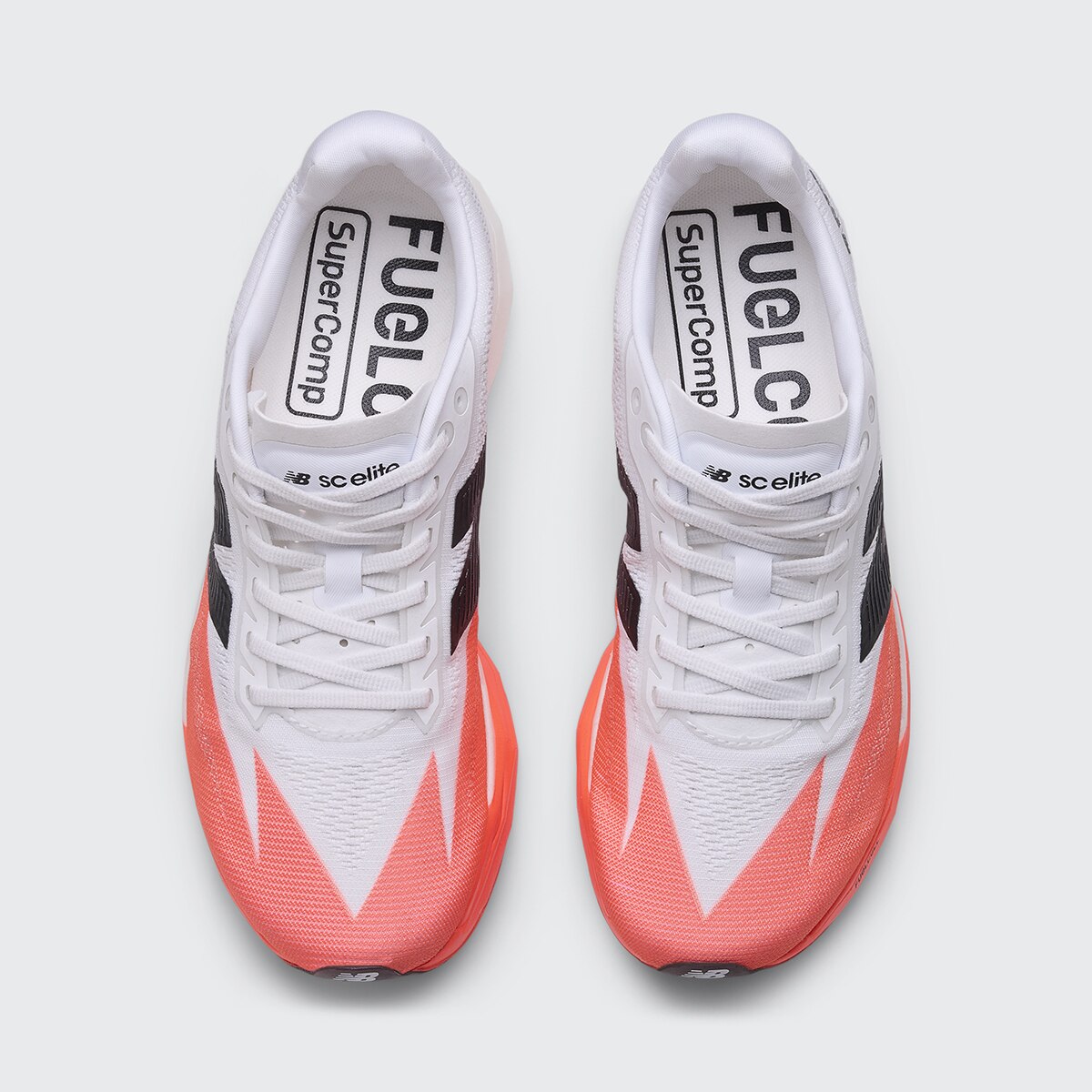 Sapatilhas de Running de Mulher FuelCell SuperComp Elite v5 Branco / Laranja-4