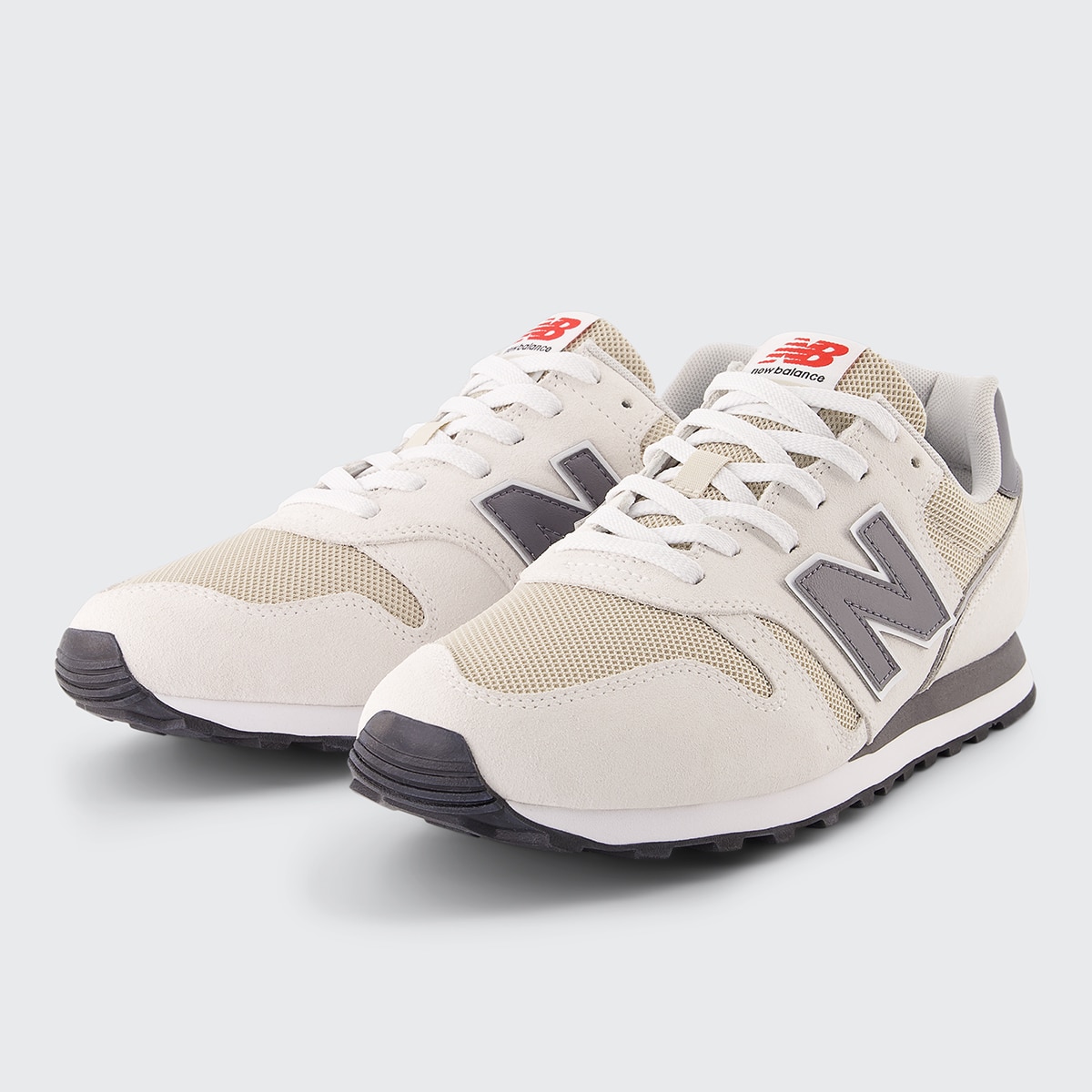 Sapatilhas Casual de Homem 373 v2 Branco-marfim-2