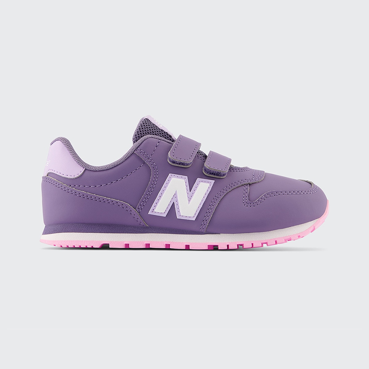 Sapatilhas Casual de Criança 500 Hook & Loop Roxo-1