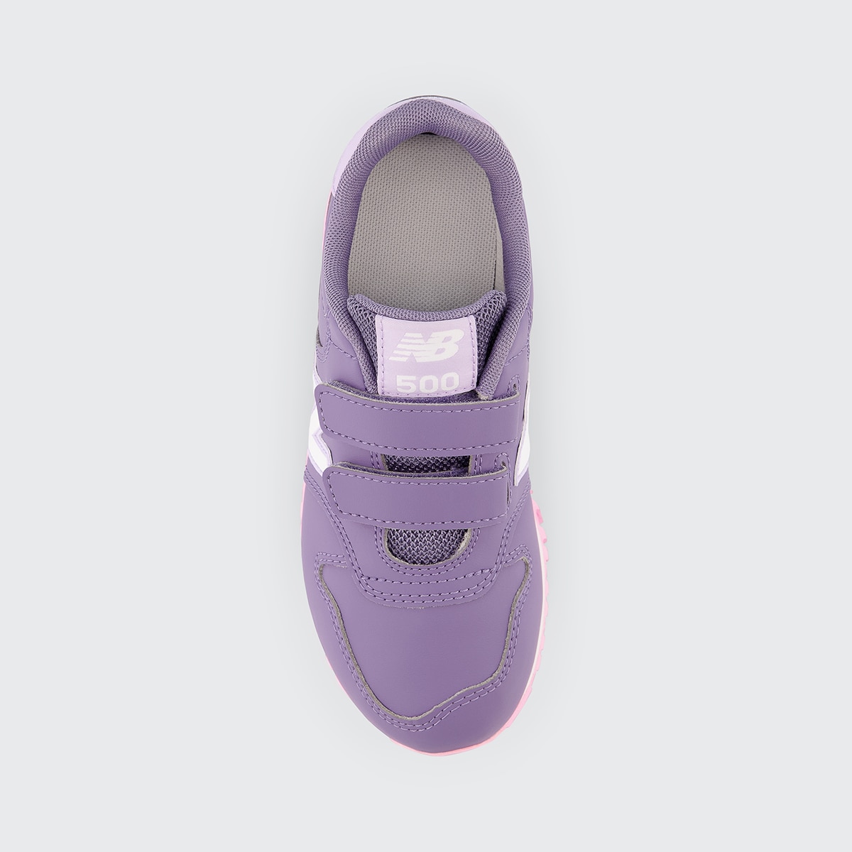 Sapatilhas Casual de Criança 500 Hook & Loop Roxo-2