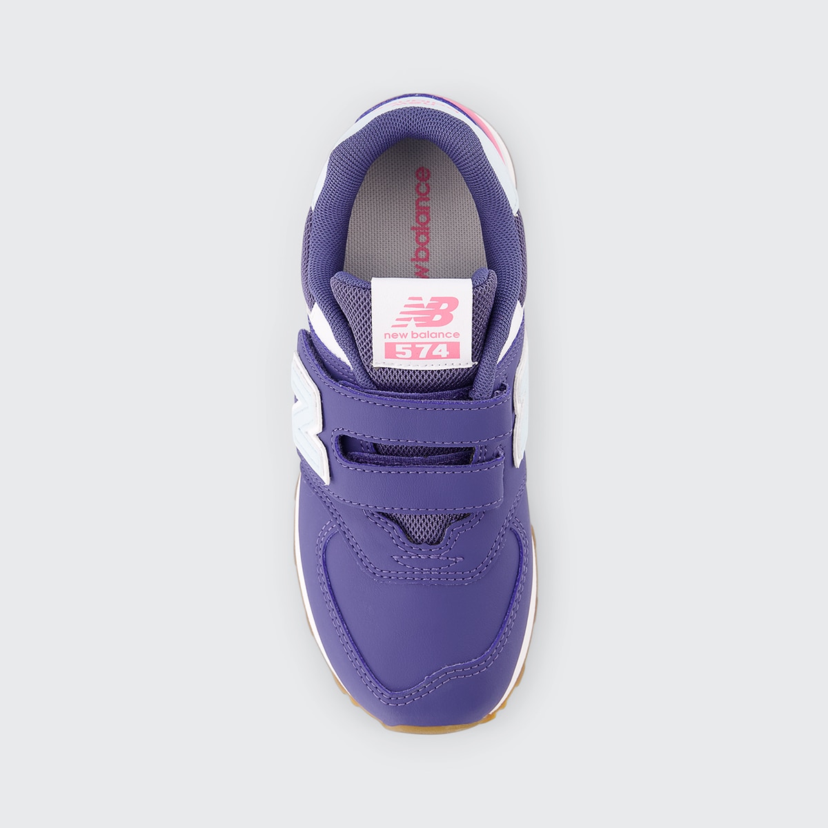 Sapatilhas Casual de Criança 574 Hook & Loop Roxo-3