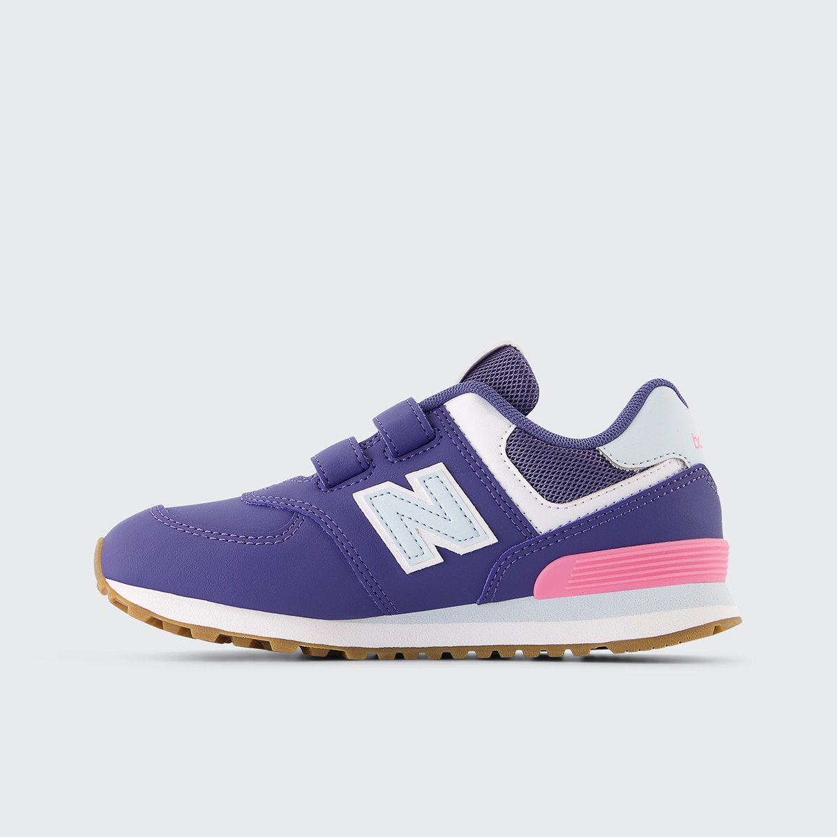 Sapatilhas Casual de Criança 574 Hook & Loop Roxo-4