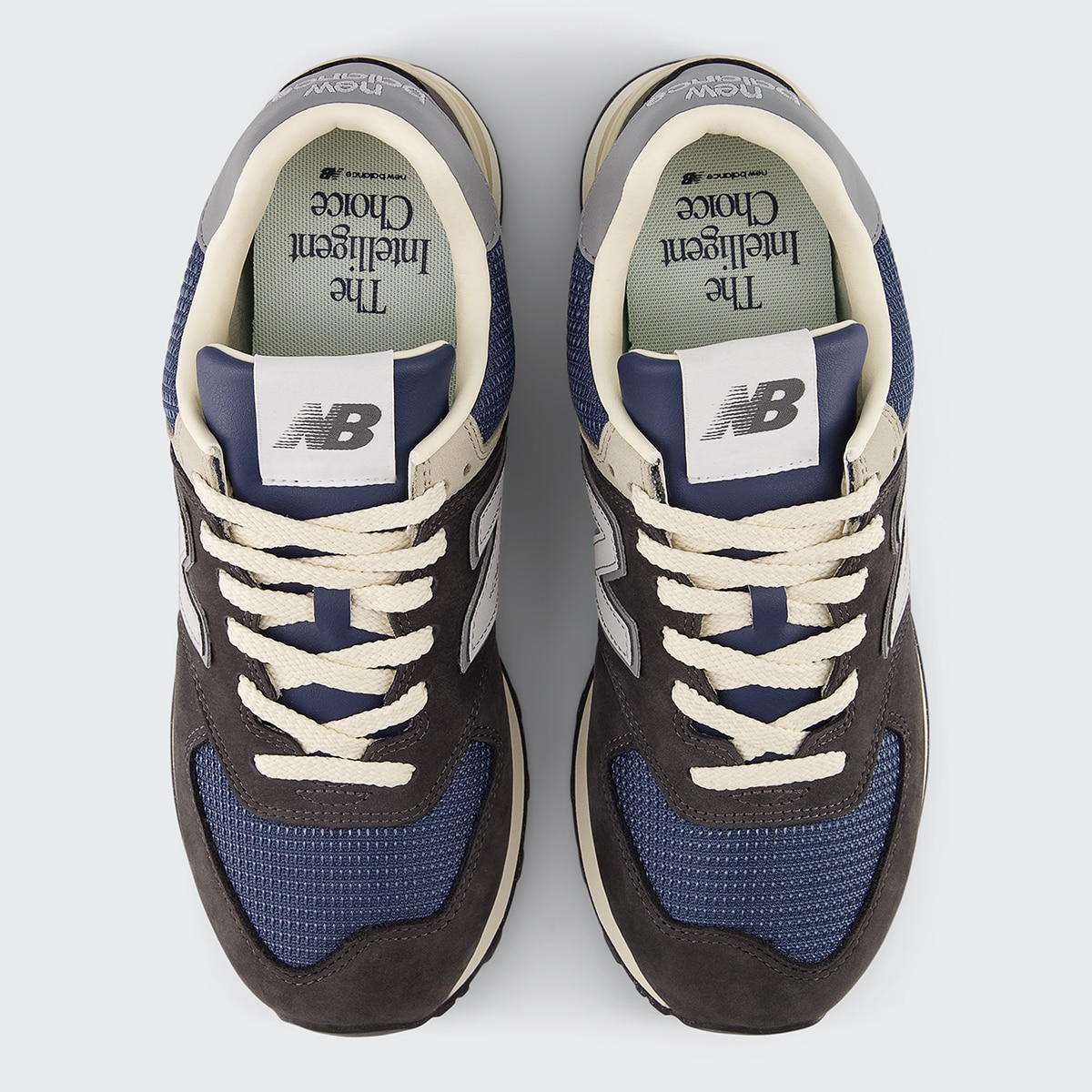 Sapatilhas Casual de Homem 574 Cinzento-escuro / Azul-3