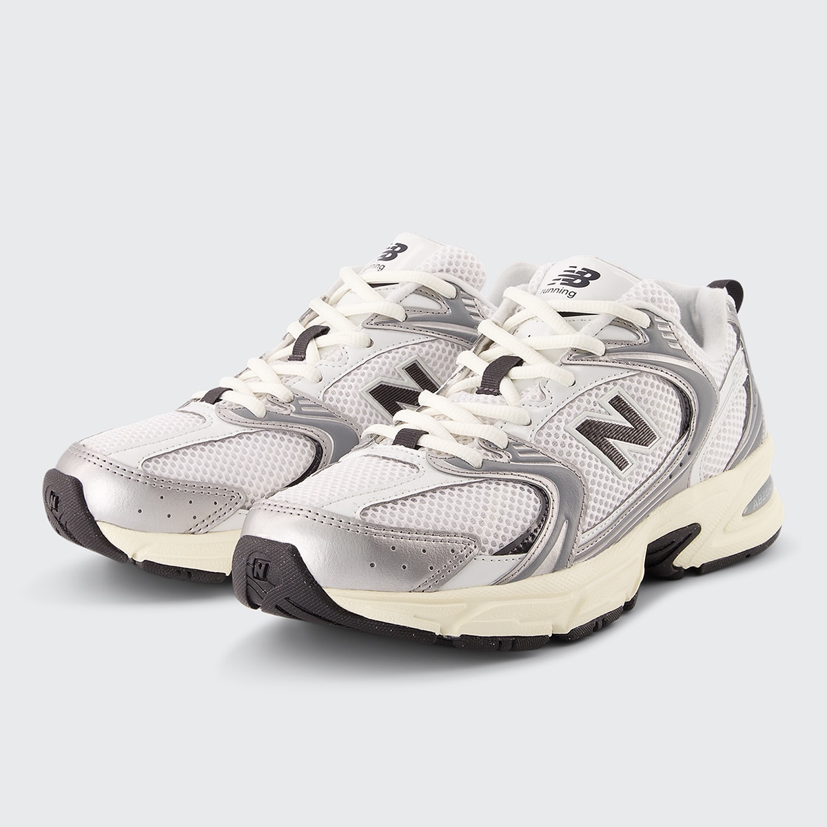 Sapatilhas Casual de Mulher 530 Branco/Prateado-2