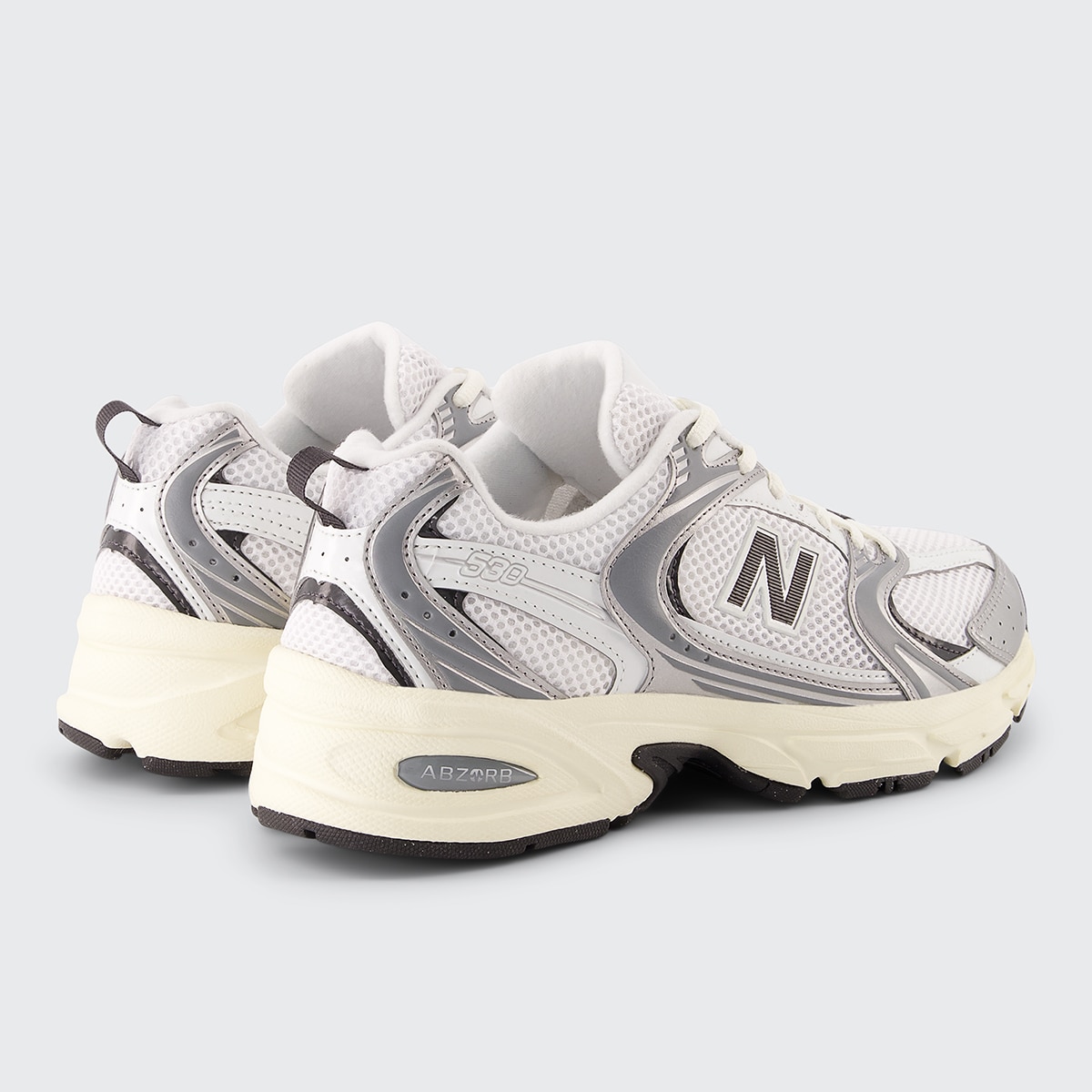 Sapatilhas Casual de Mulher 530 Branco/Prateado-5