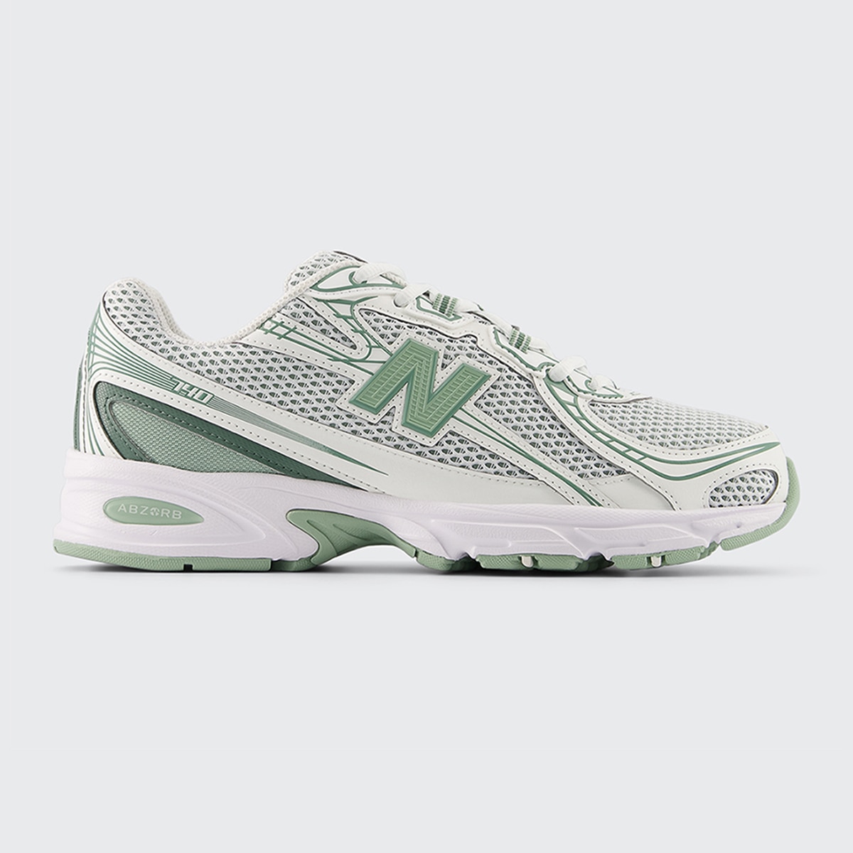 Sapatilhas Casual de Mulher 740 Branco / Verde-1