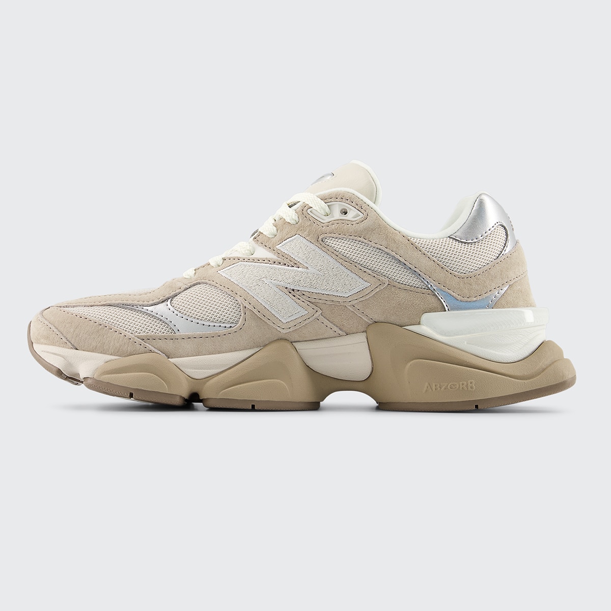 Sapatilhas Casual de Mulher 9060 Bege-3
