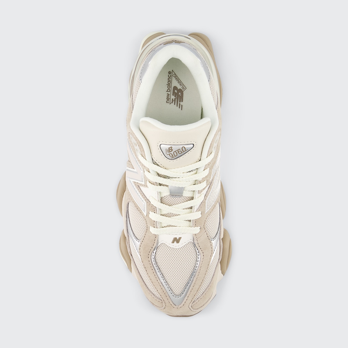 Sapatilhas Casual de Mulher 9060 Bege-4