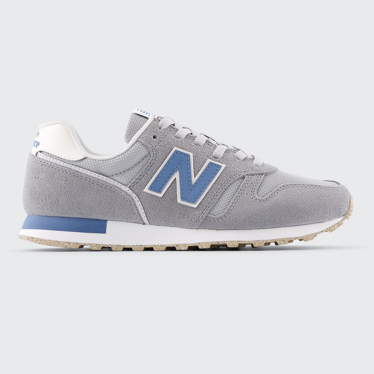 Sapatilhas Casual de Mulher 373 v2 Cinzento / Azul-1