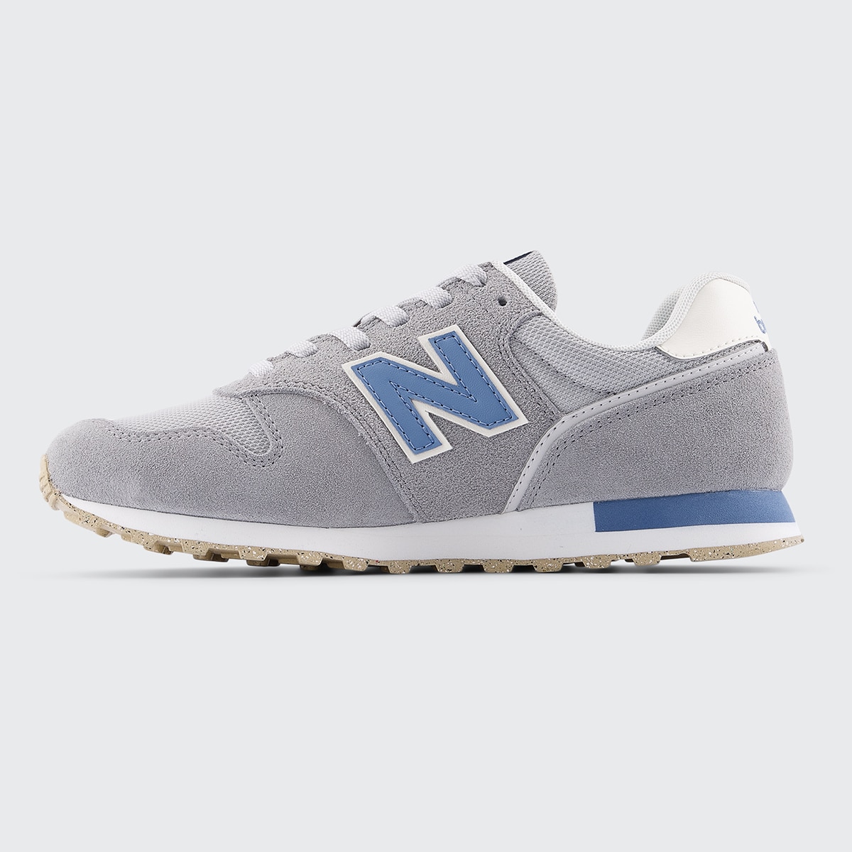 Sapatilhas Casual de Mulher 373 v2 Cinzento / Azul-3