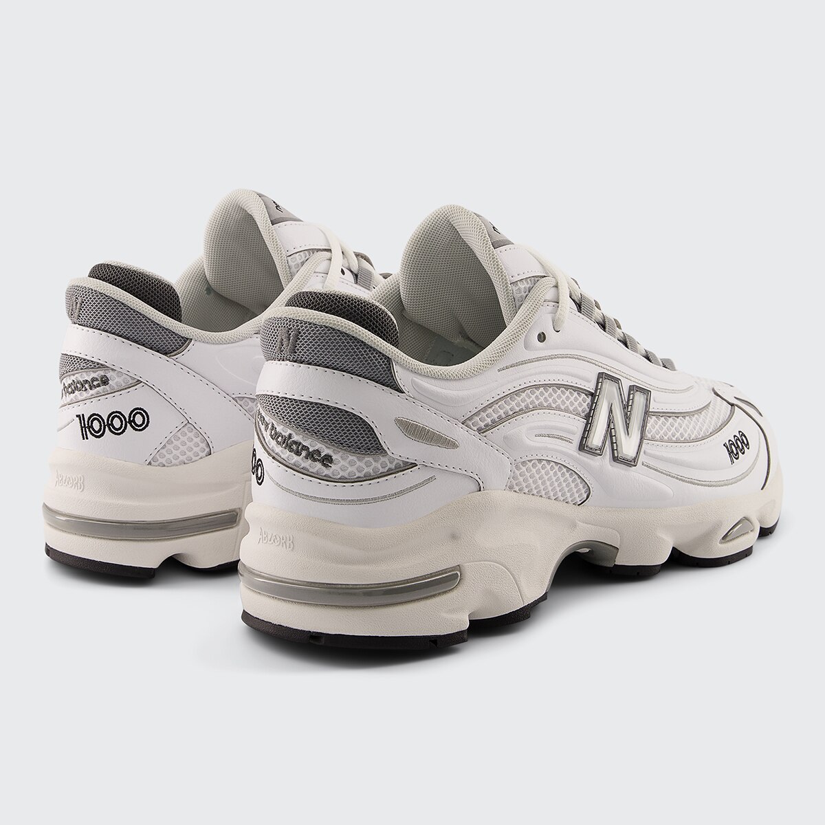 Sapatilhas Casual Unissexo 1000 Branco-4