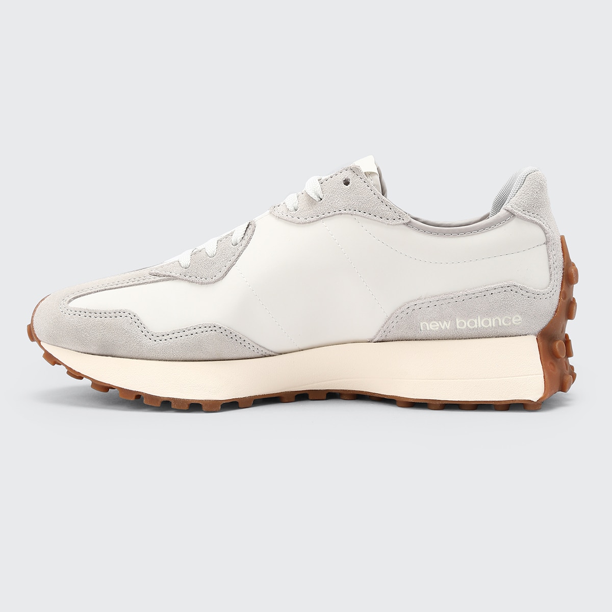 Sapatilhas Casual Unissexo 327 Branco / Cinzento-claro-3