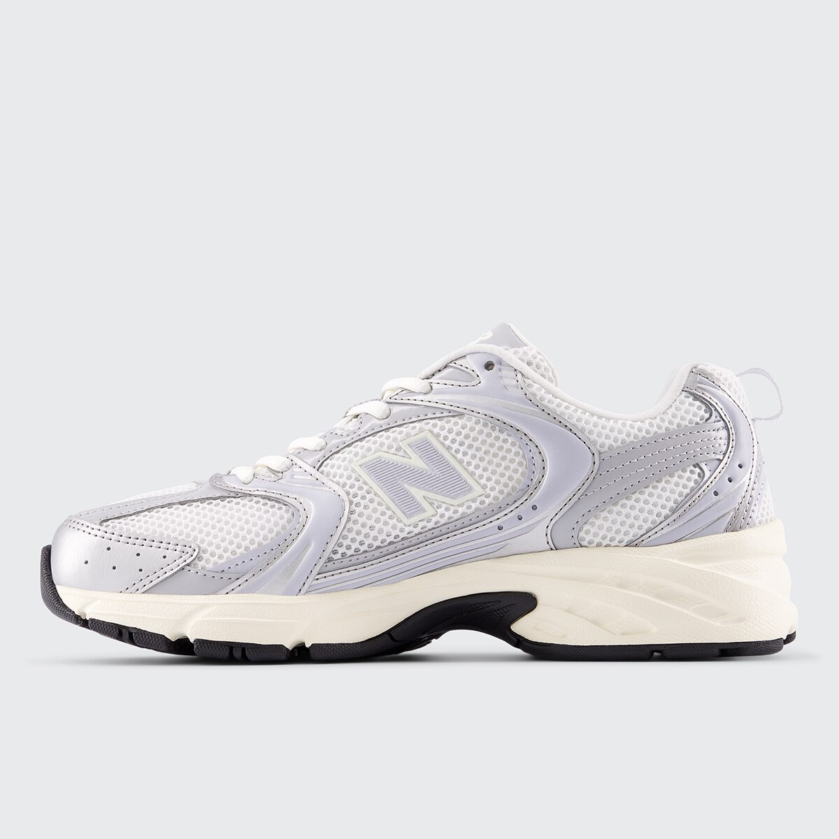 Sapatilhas Casual Unissexo 530 Branco/Prateado-4