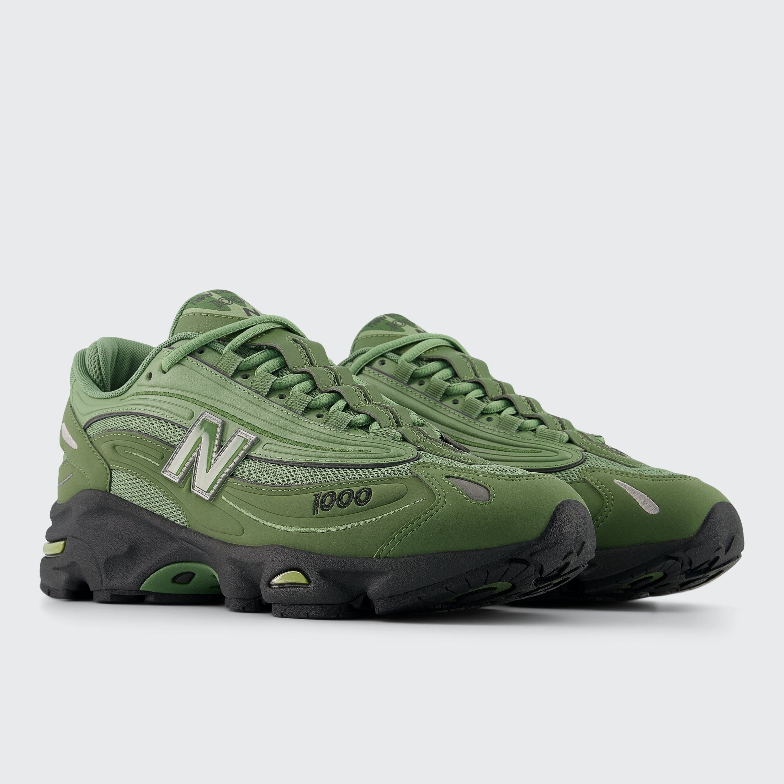 Sapatilhas Casual de Homem 1000 Verde Azeitona-4