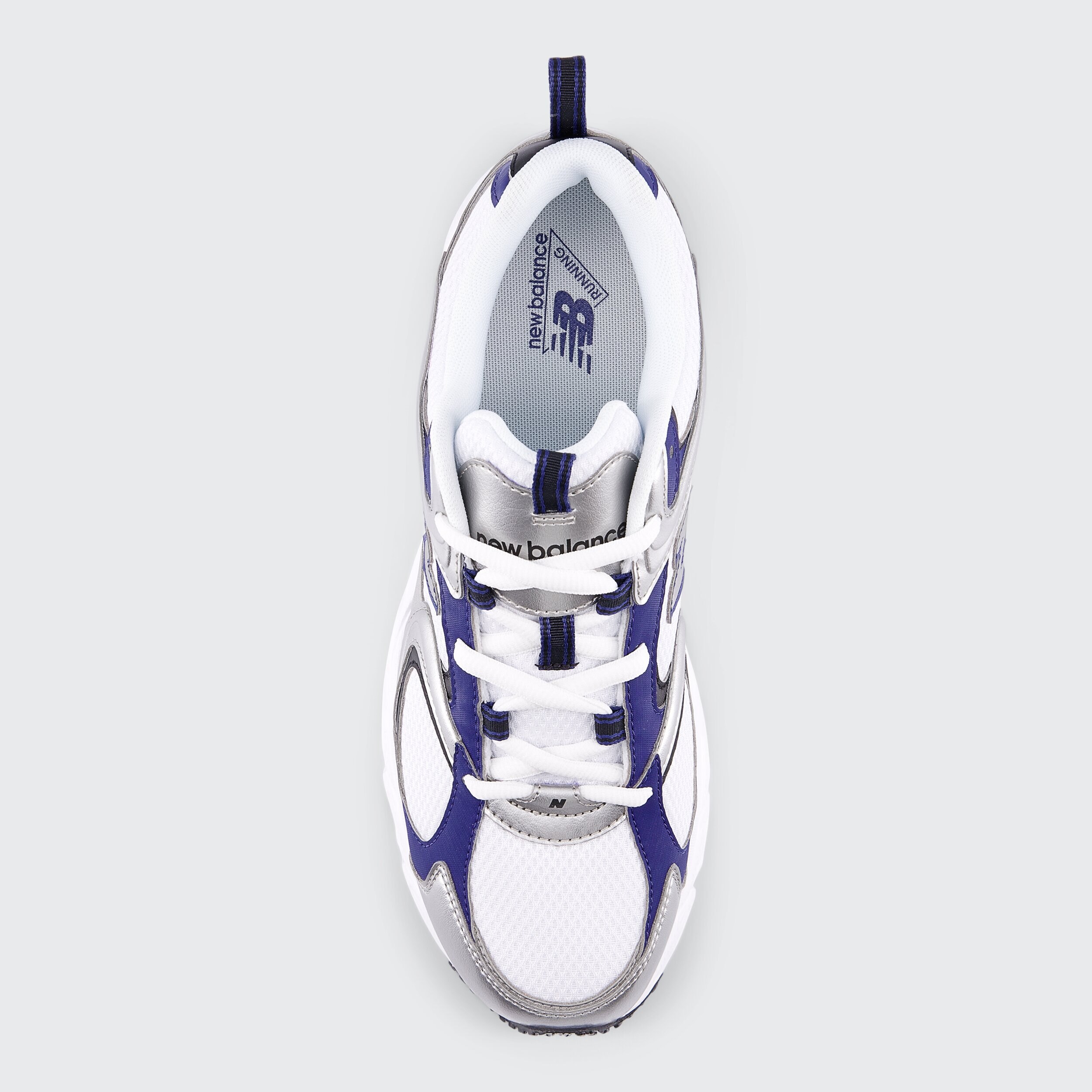 Sapatilhas Casual Unissexo 408 Branco / Azul-marinho-3