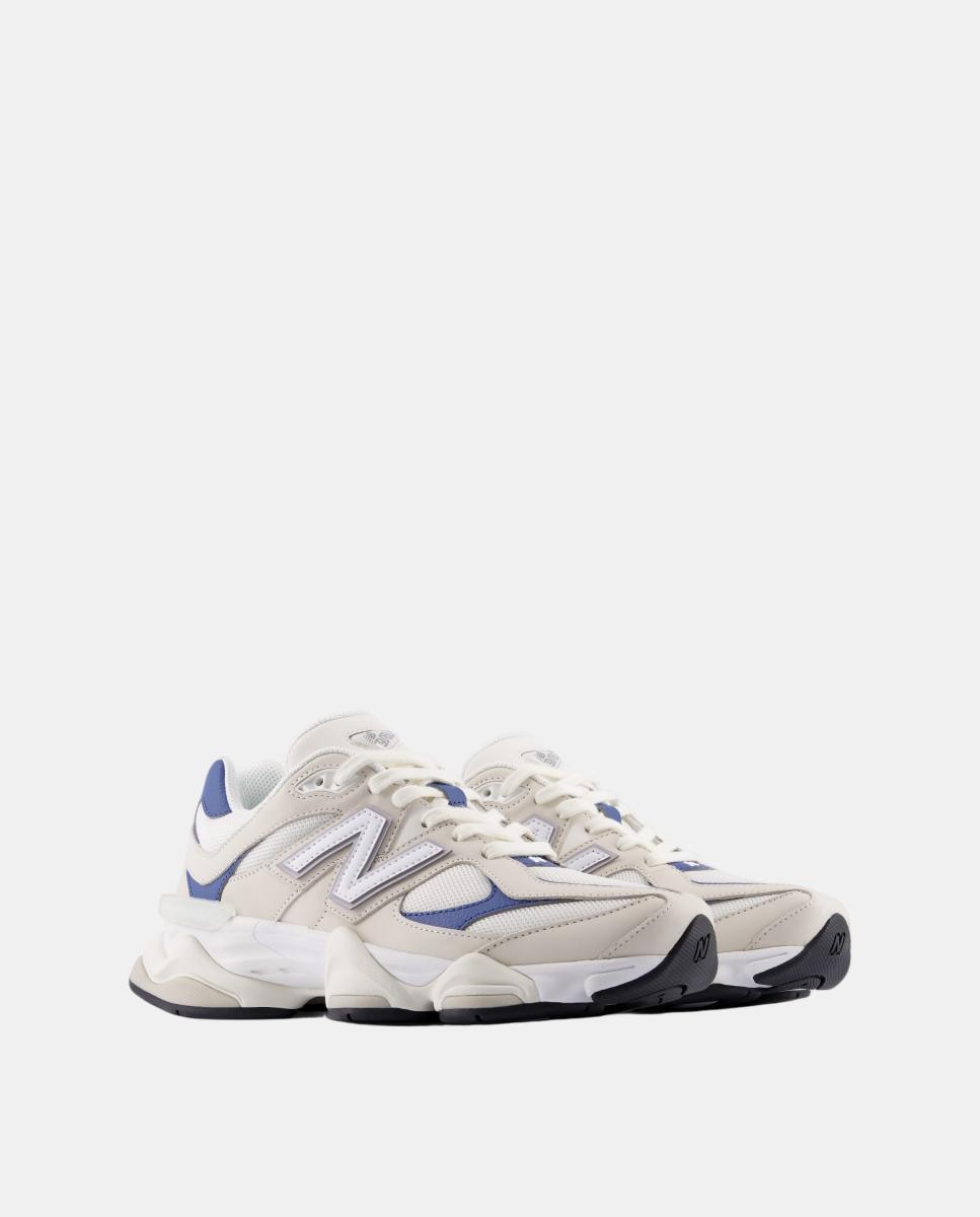 Sapatilhas Casual de Mulher 9060 Branco / Azul-2