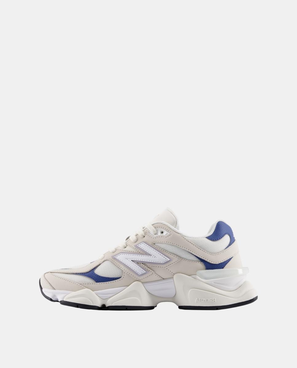 Sapatilhas Casual de Mulher 9060 Branco / Azul-4