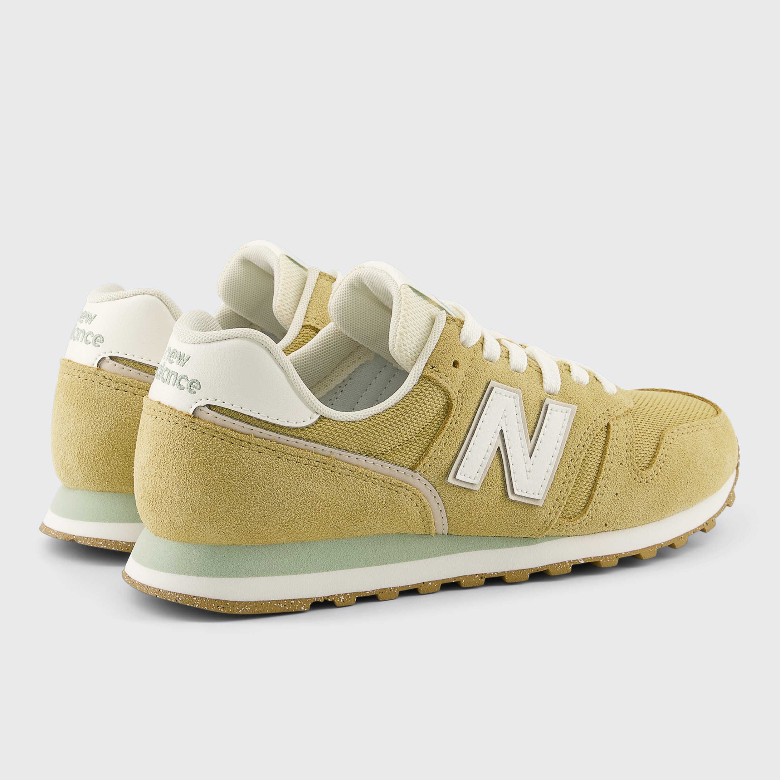 Sapatilhas Casual de Mulher 373 v2 Castanho-claro-6