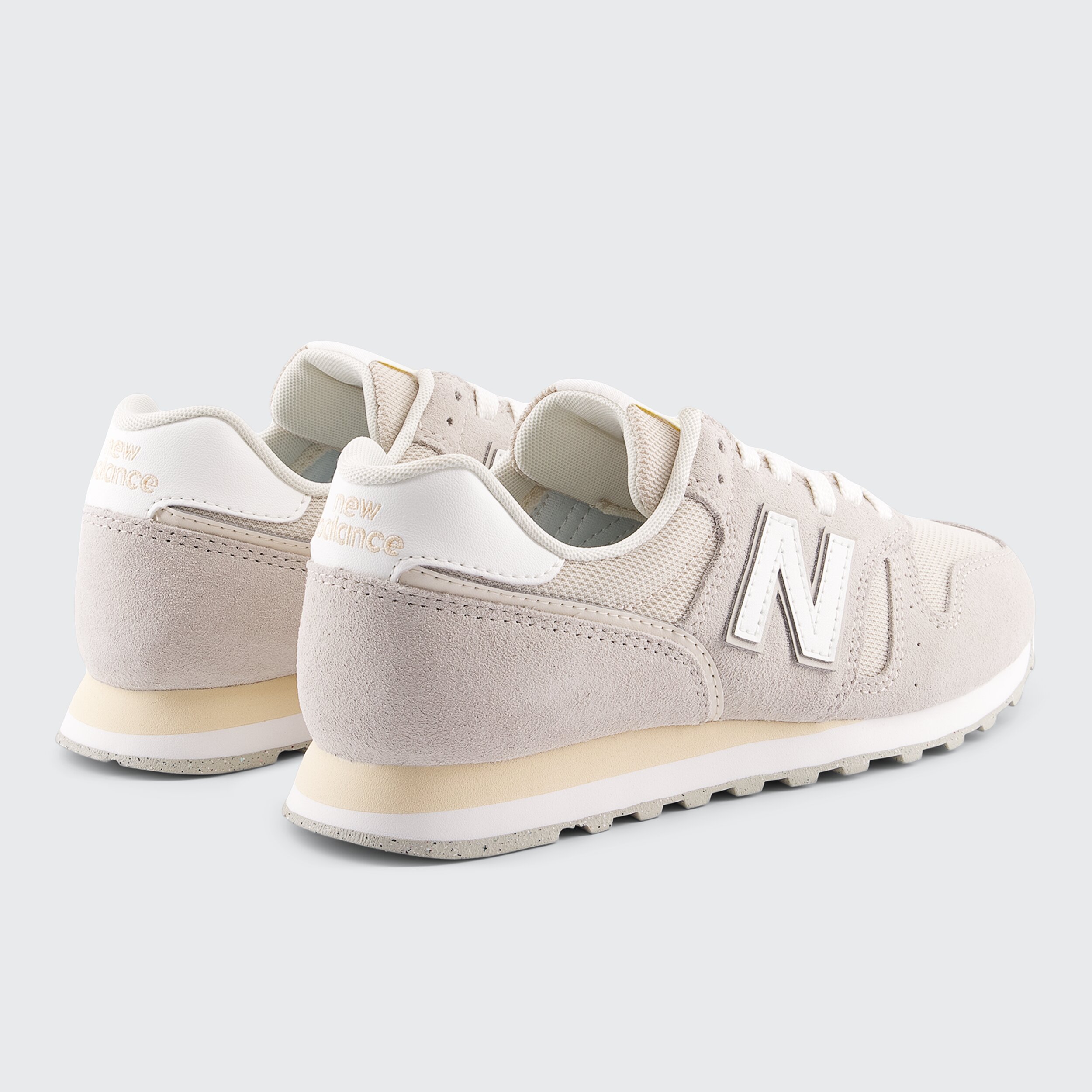 Sapatilhas Casual de Mulher 373 v2 Cinzento-claro-6