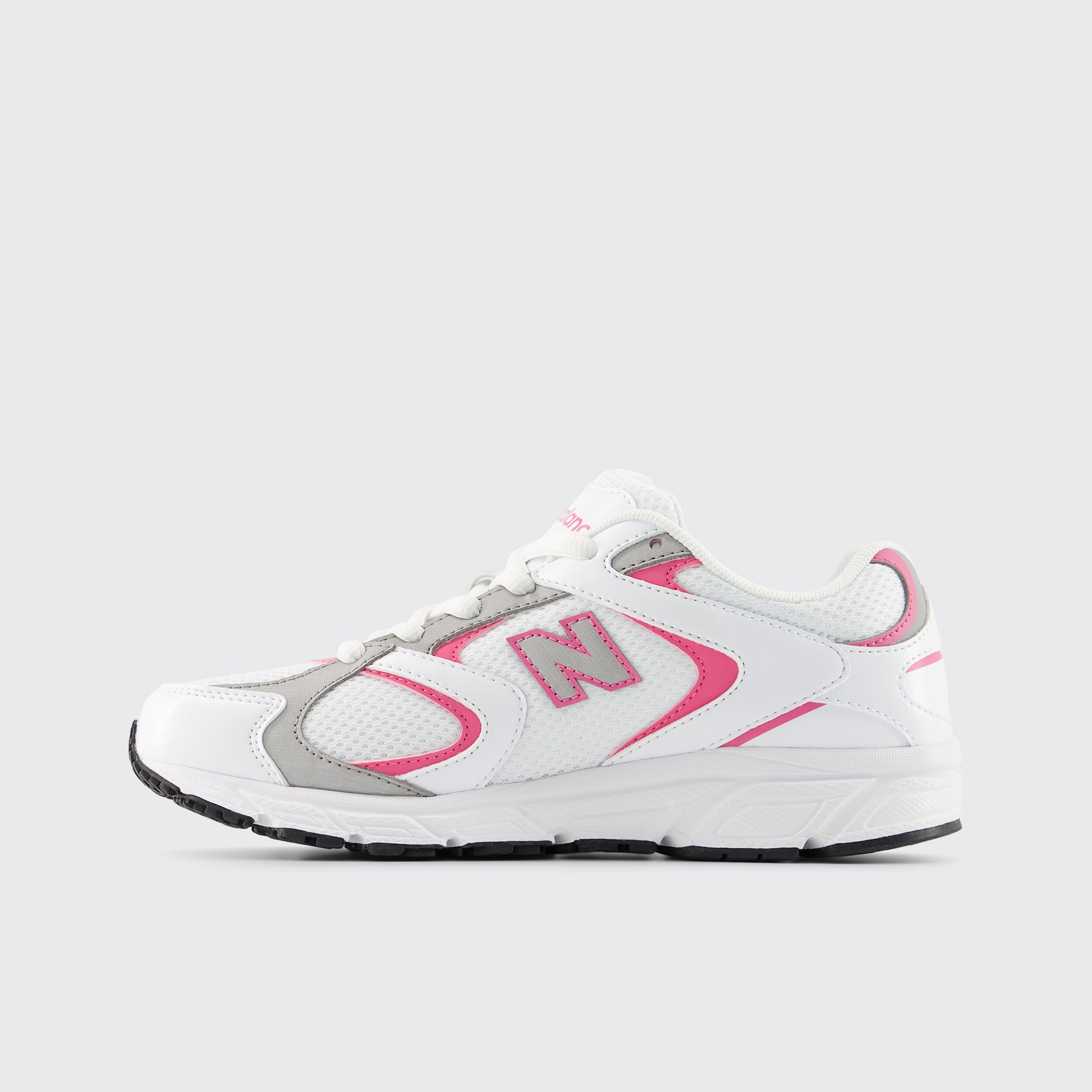 Sapatilhas Casual de Criança 408 Lace Branco / Rosa-2