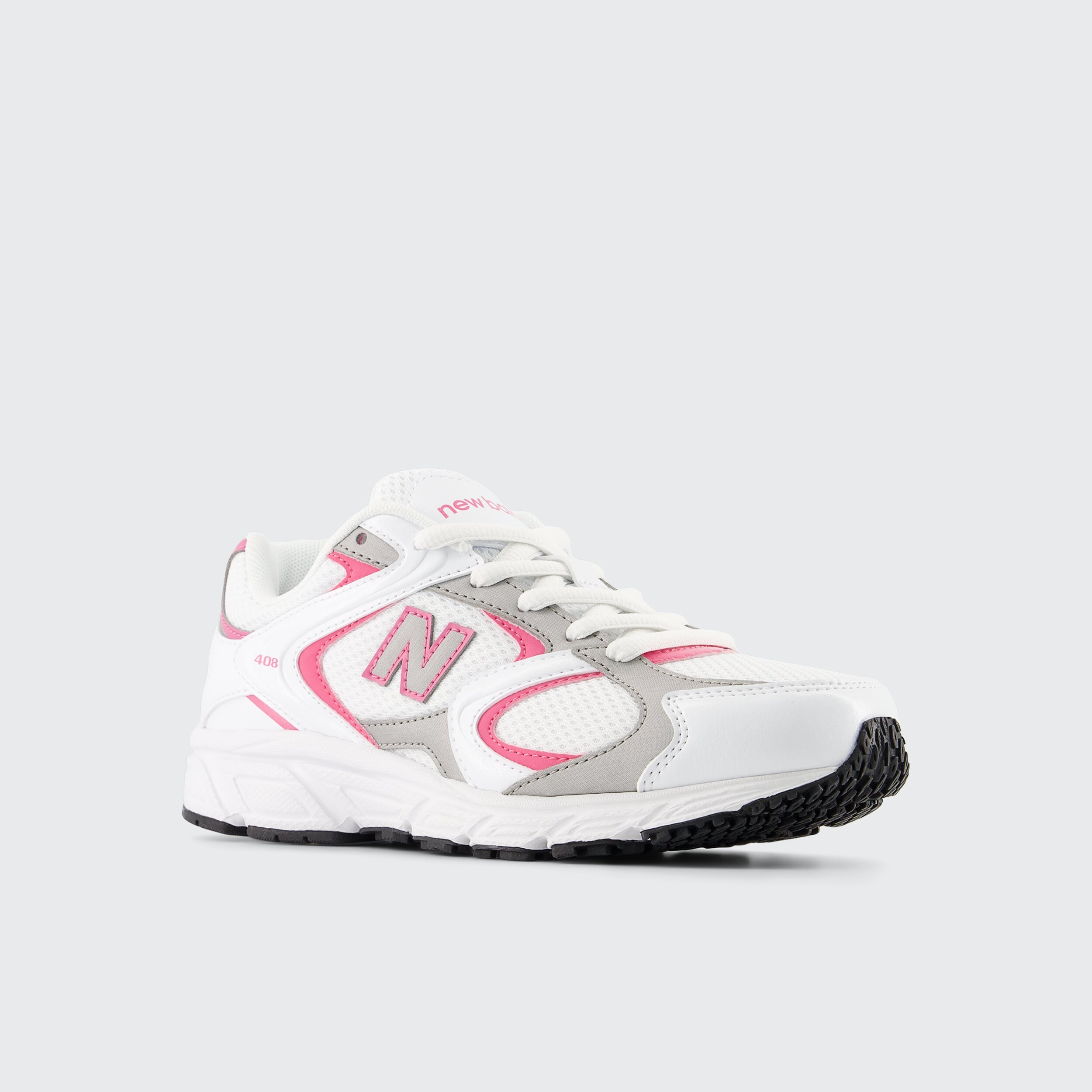 Sapatilhas Casual de Criança 408 Lace Branco / Rosa-4